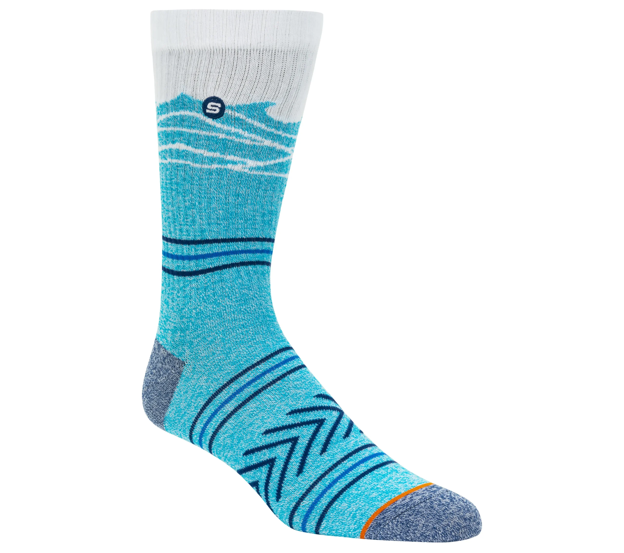 SKECHERS 1 Pack Beach Waves Crew Sock>Hombre Calcetines|Accesorios