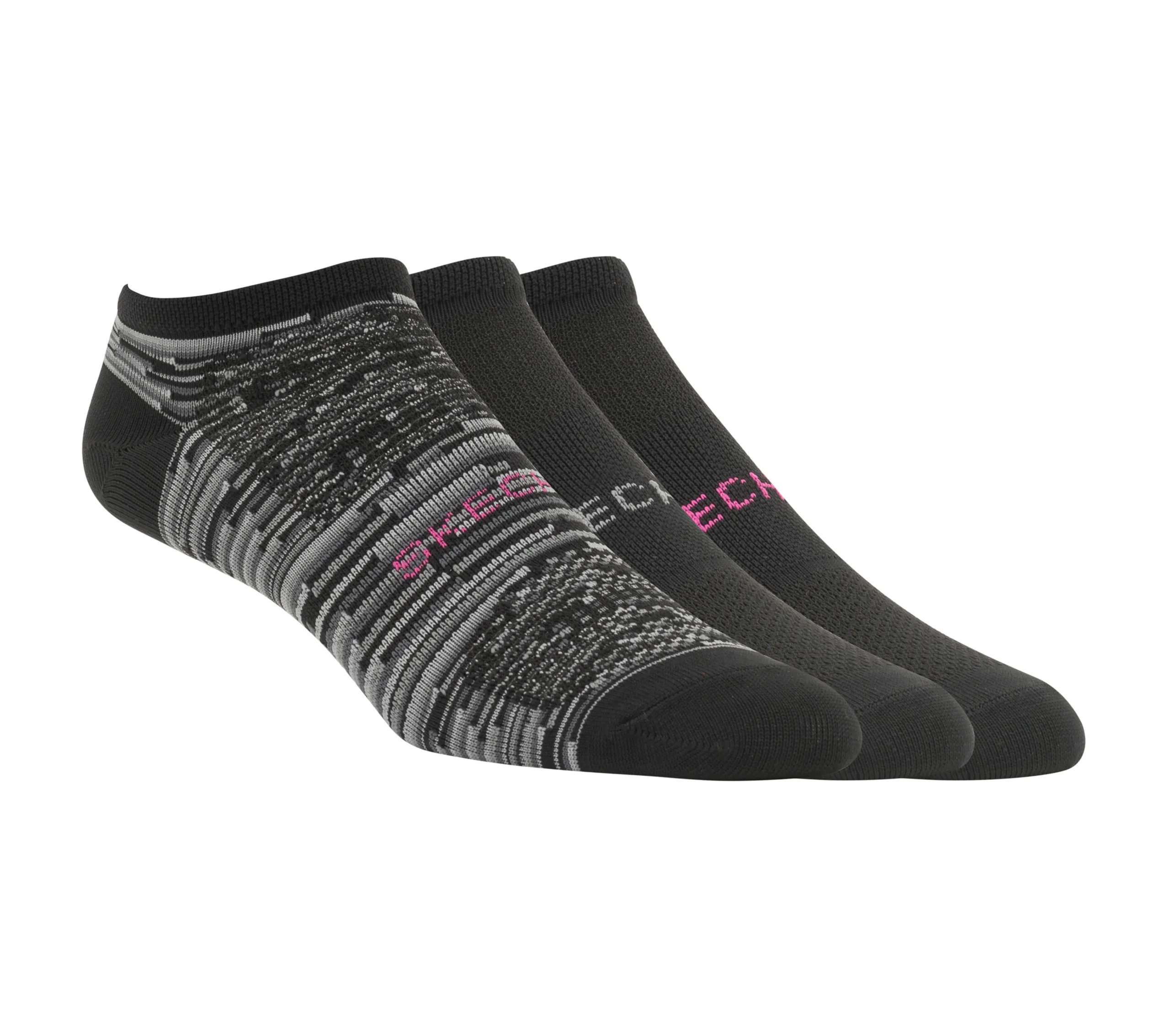 SKECHERS 3 Pack No Show Microfiber Socks>Mujer Calcetines|Accesorios