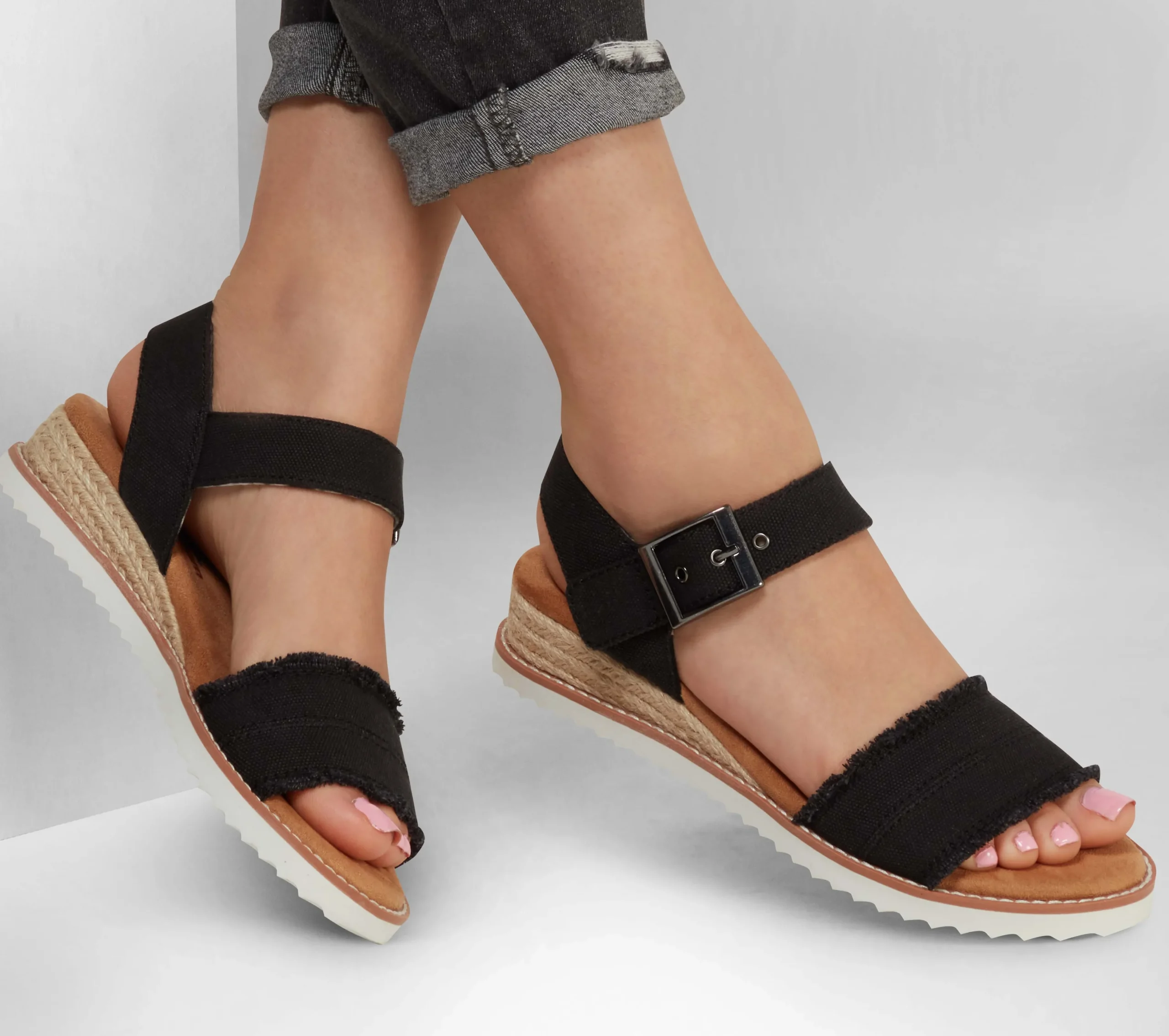 SKECHERS BOBS Desert Kiss - Adobe Princess>Mujer Canvas Shoes|Sandalias