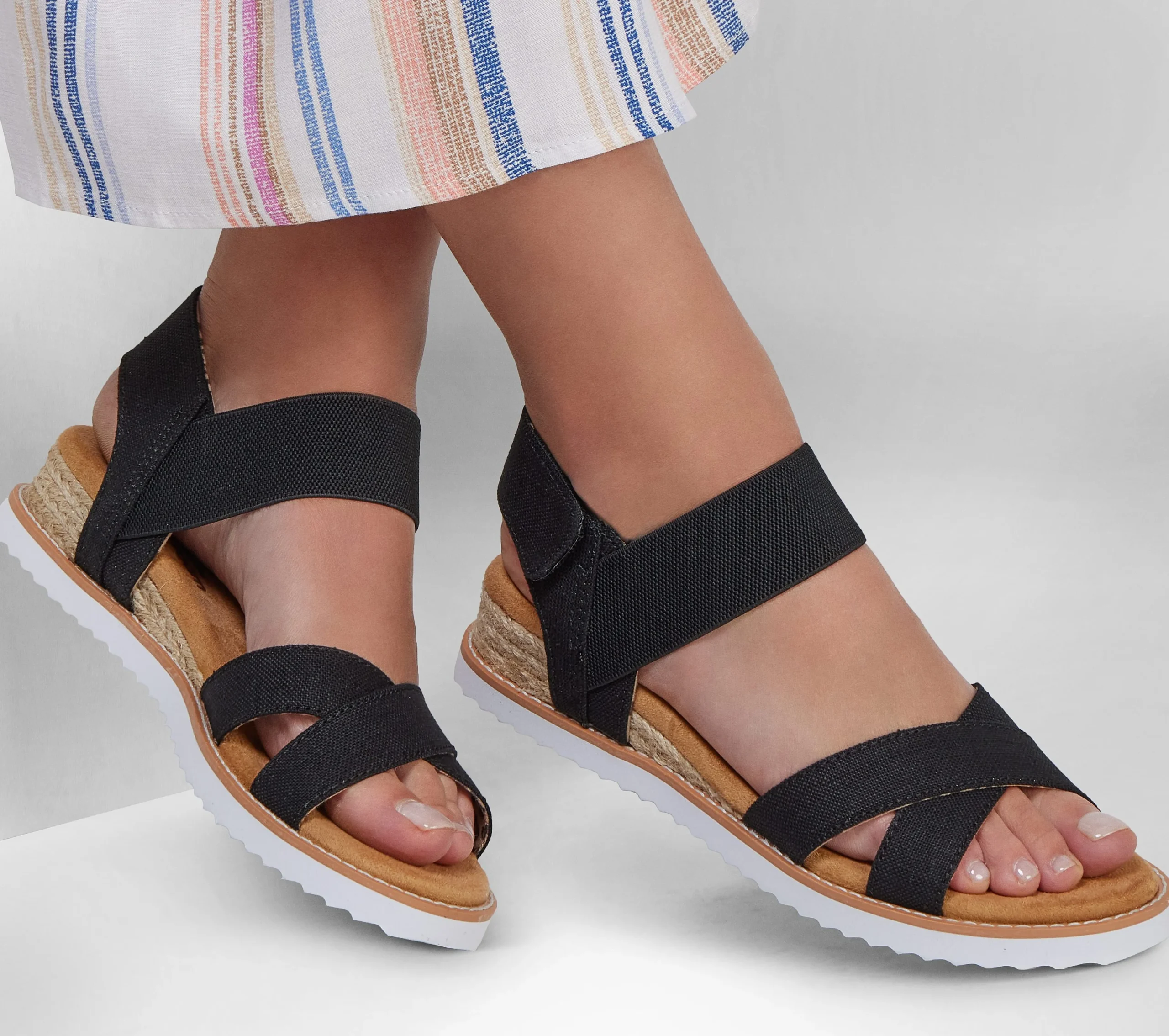 SKECHERS BOBS Desert Kiss - Secret Picnic>Mujer Canvas Shoes|Sandalias