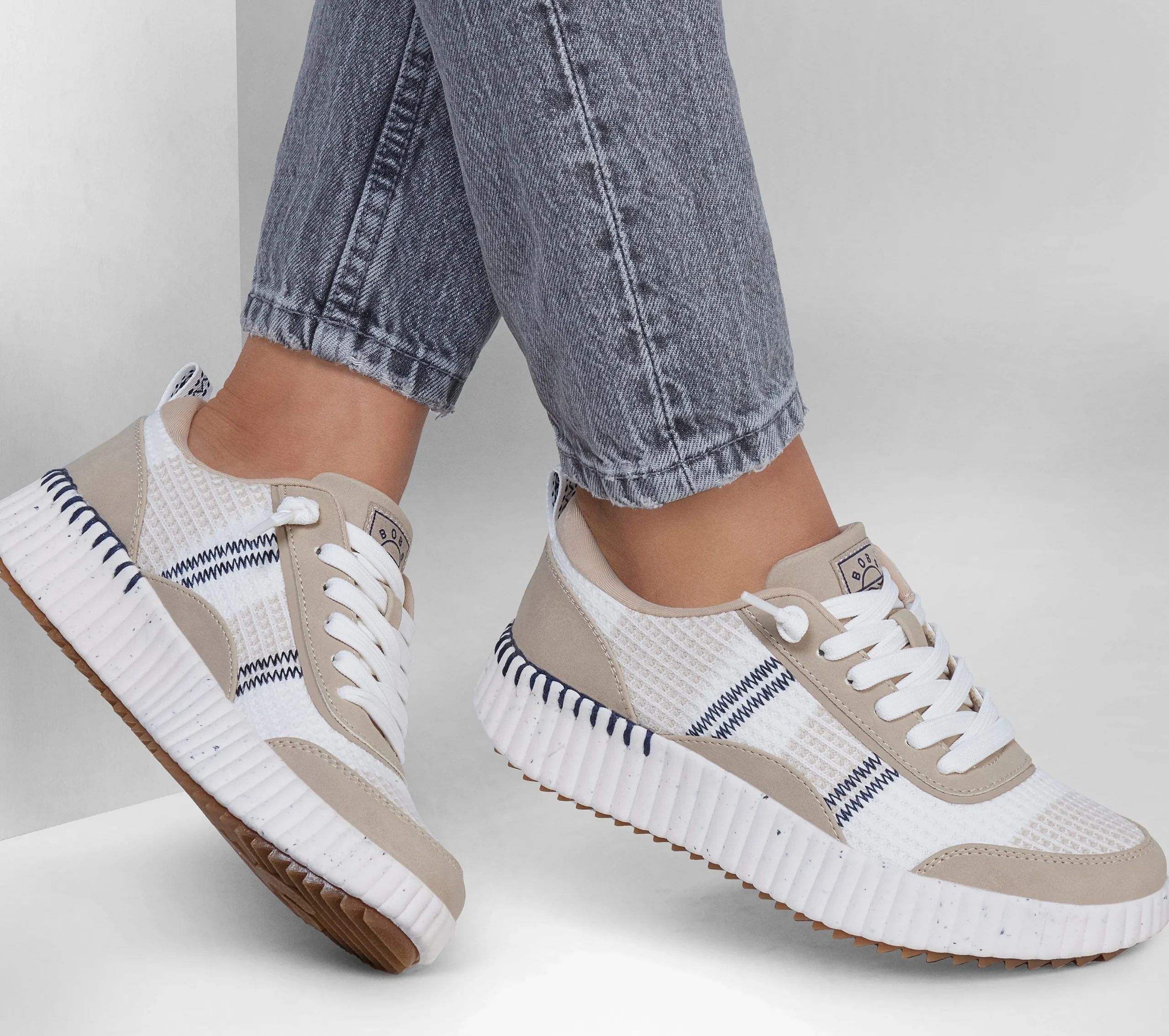 SKECHERS BOBS Vista>Mujer Sin Cordones|Zapatillas Casual