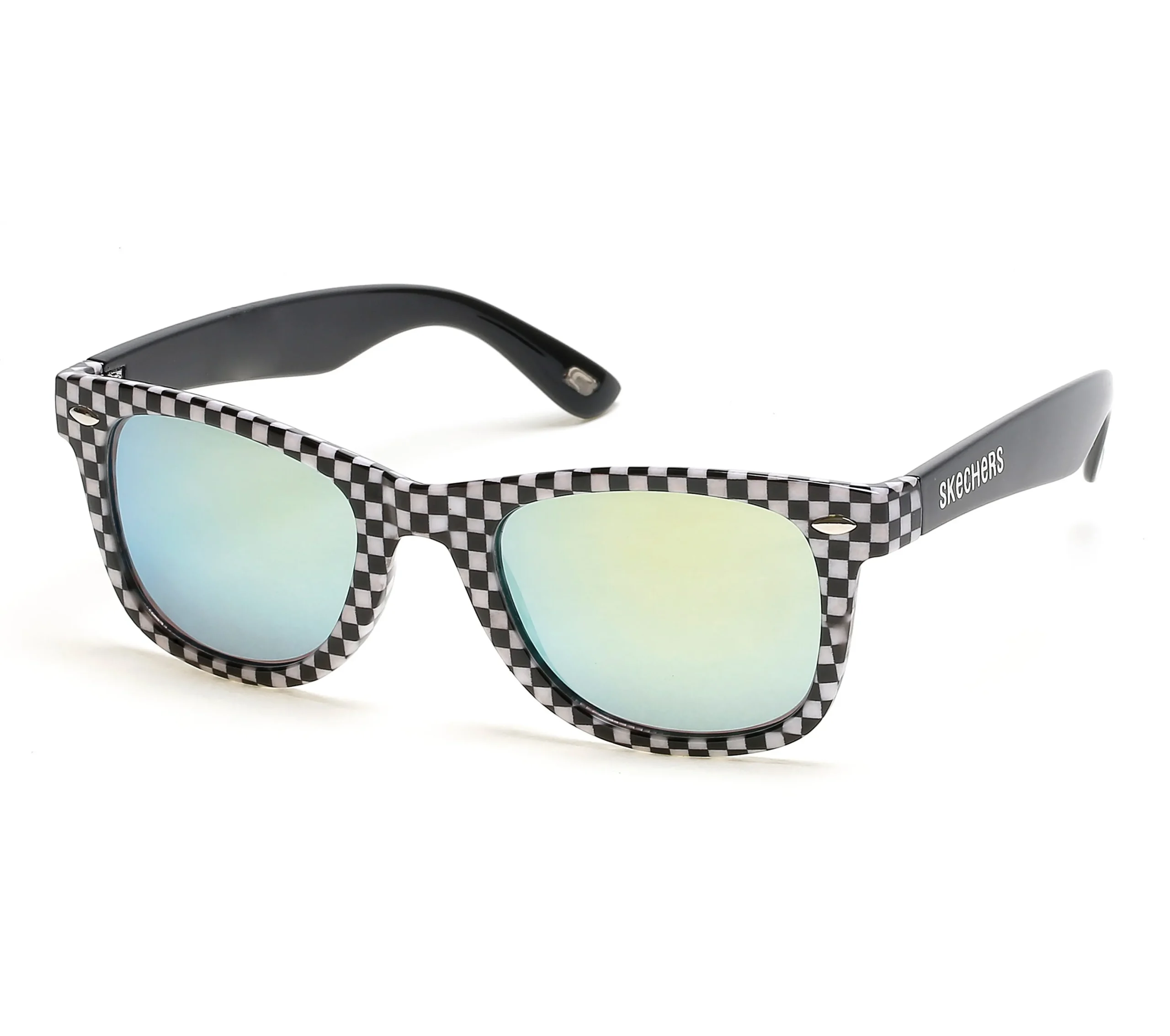 SKECHERS Checkered Wayfarer Sunglasses>Mujer Gafas De Sol|Accesorios