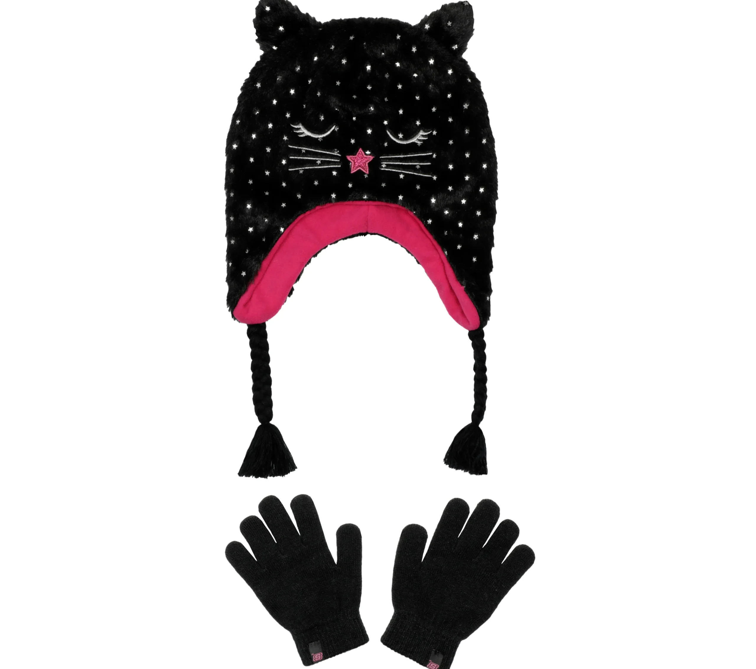 SKECHERS Cold Weather Star Foil Cat Hat Set>Niños Accesorios Para El Frío|Gorras