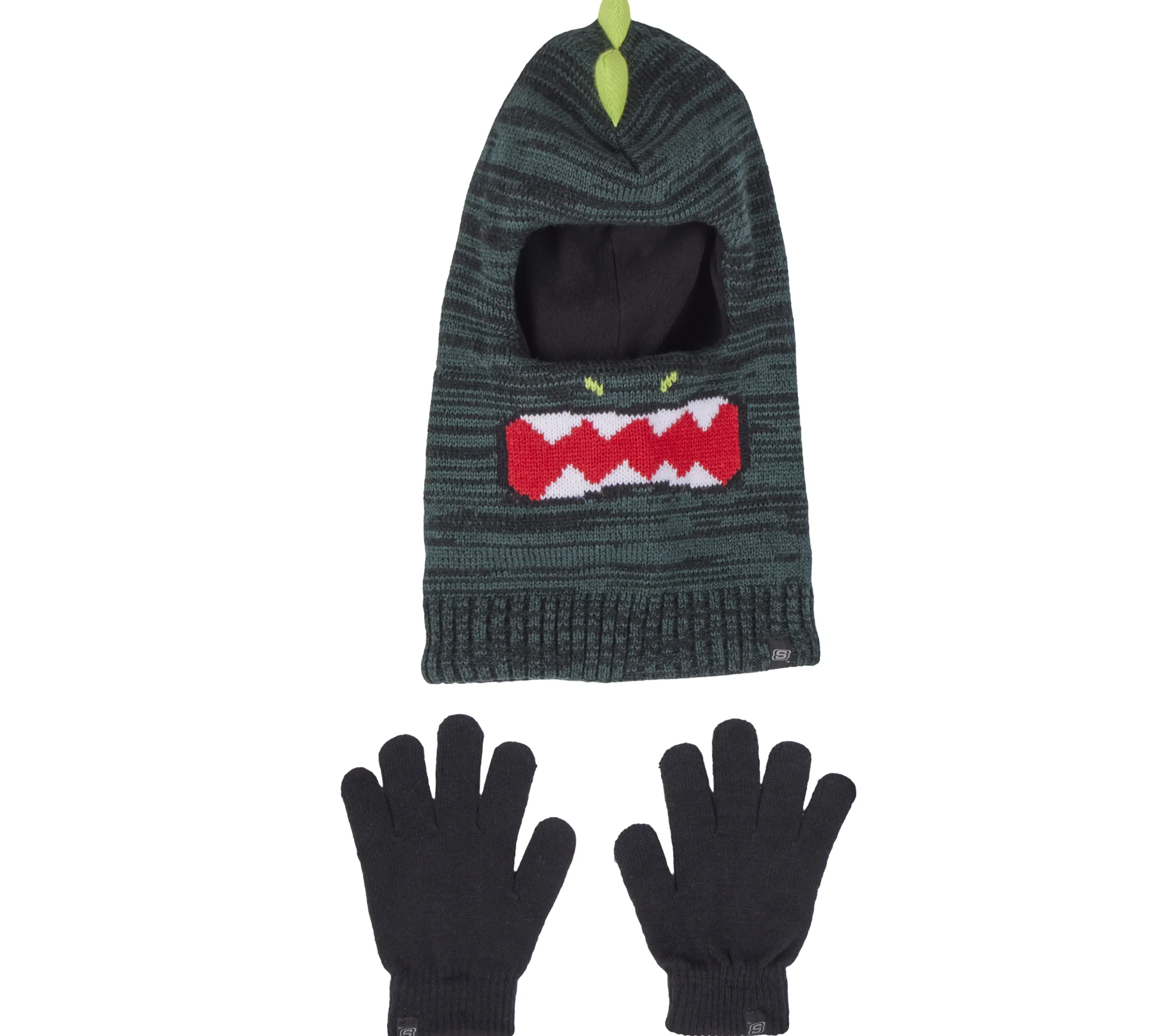 SKECHERS 3D Knit Dino Ski Mask And Glove Set>Niños Gorras|Gorras