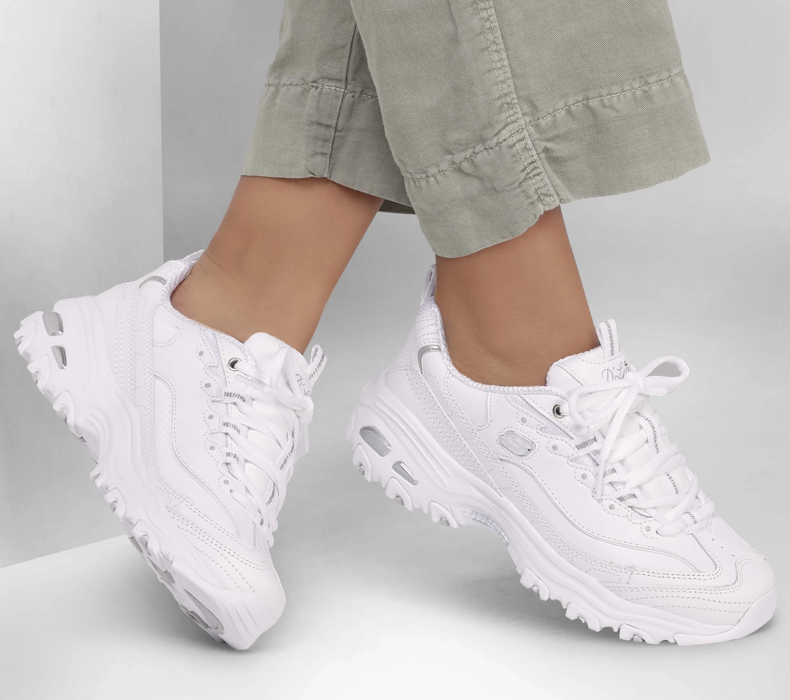 SKECHERS D'Lites - Fresh Start>Mujer Con Cordones|Zapatillas De Deporte