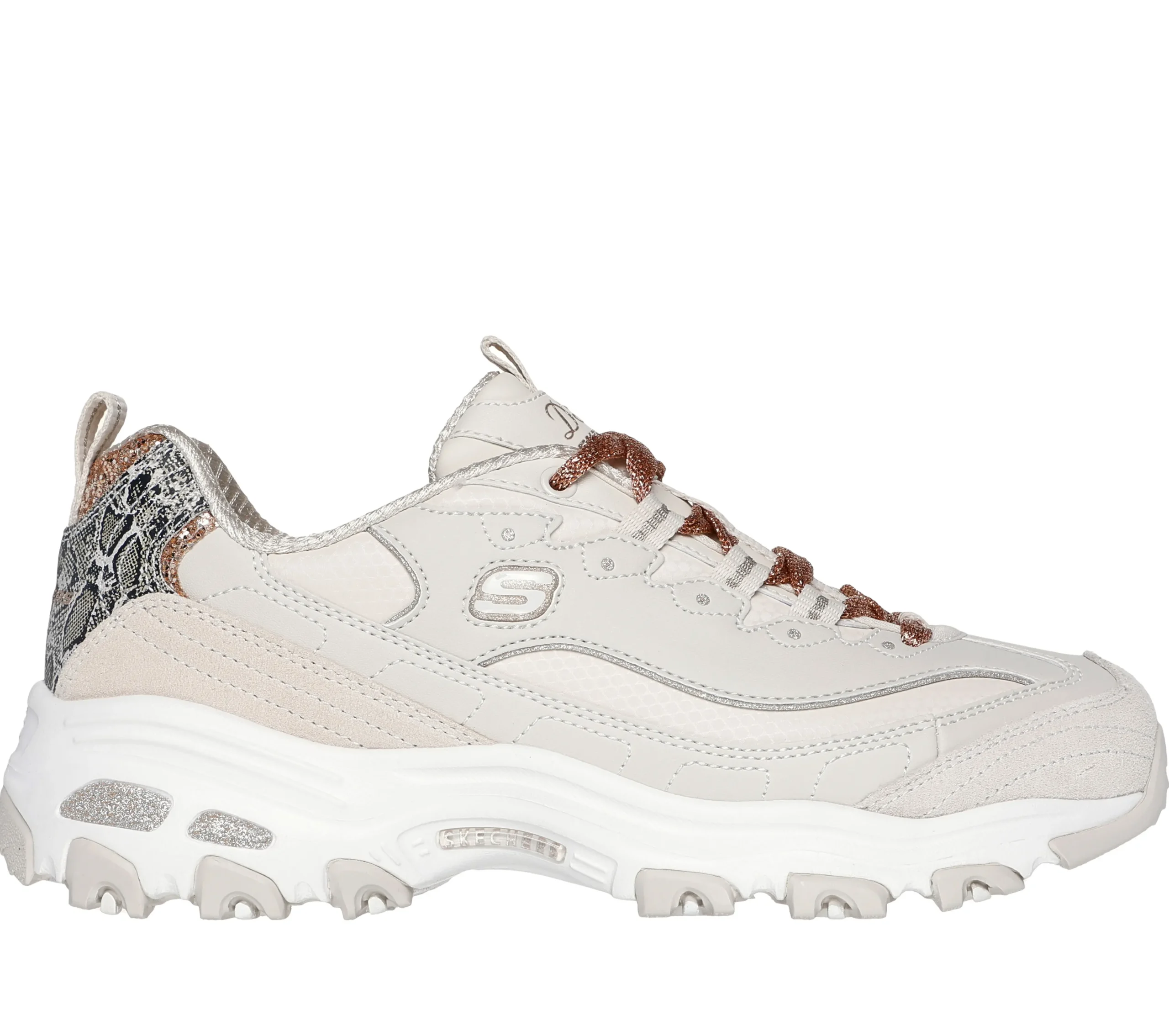 SKECHERS D'Lites - Golden Chic>Mujer Con Cordones|Zapatillas Casual