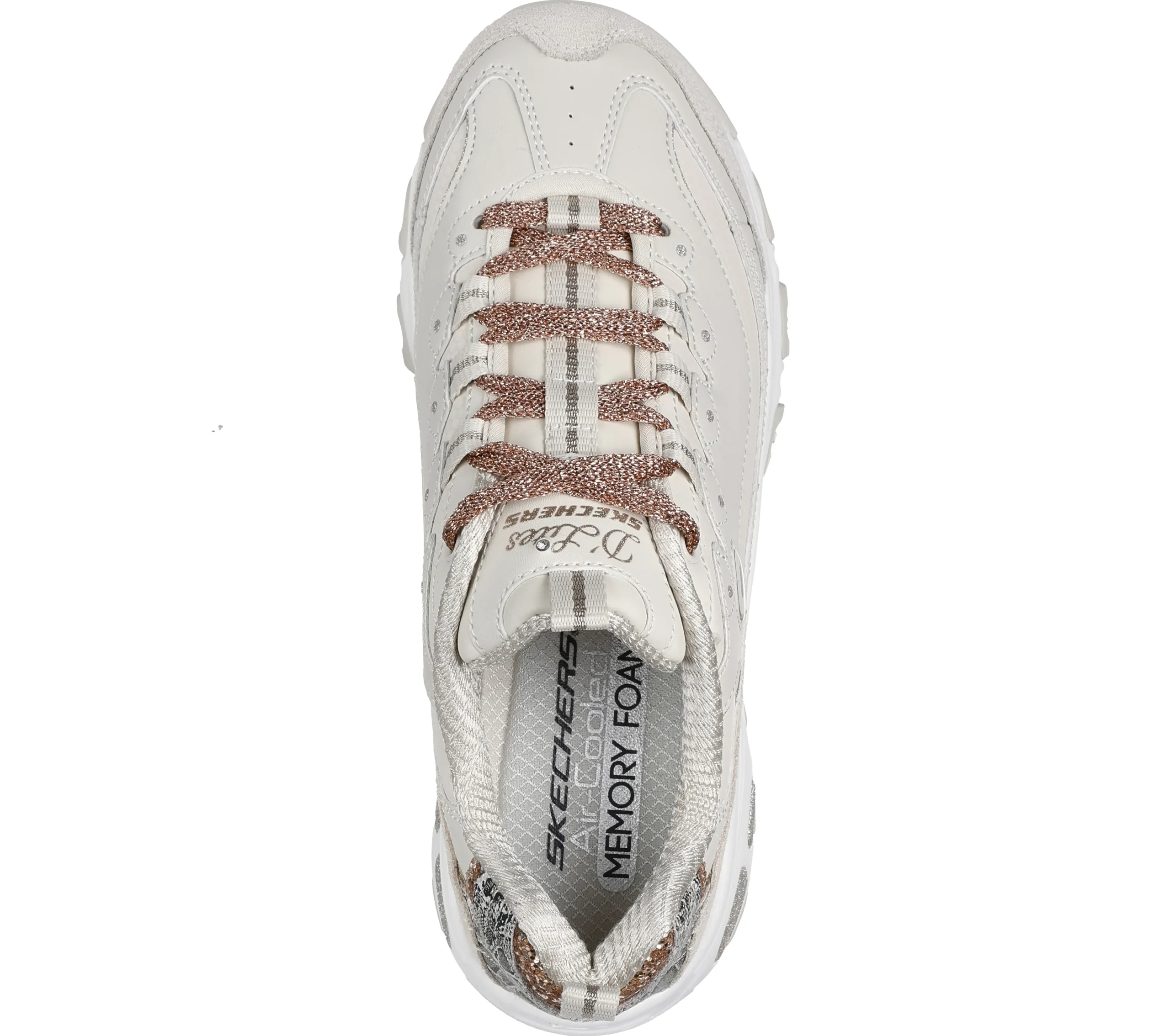 SKECHERS D'Lites - Golden Chic>Mujer Con Cordones|Zapatillas Casual