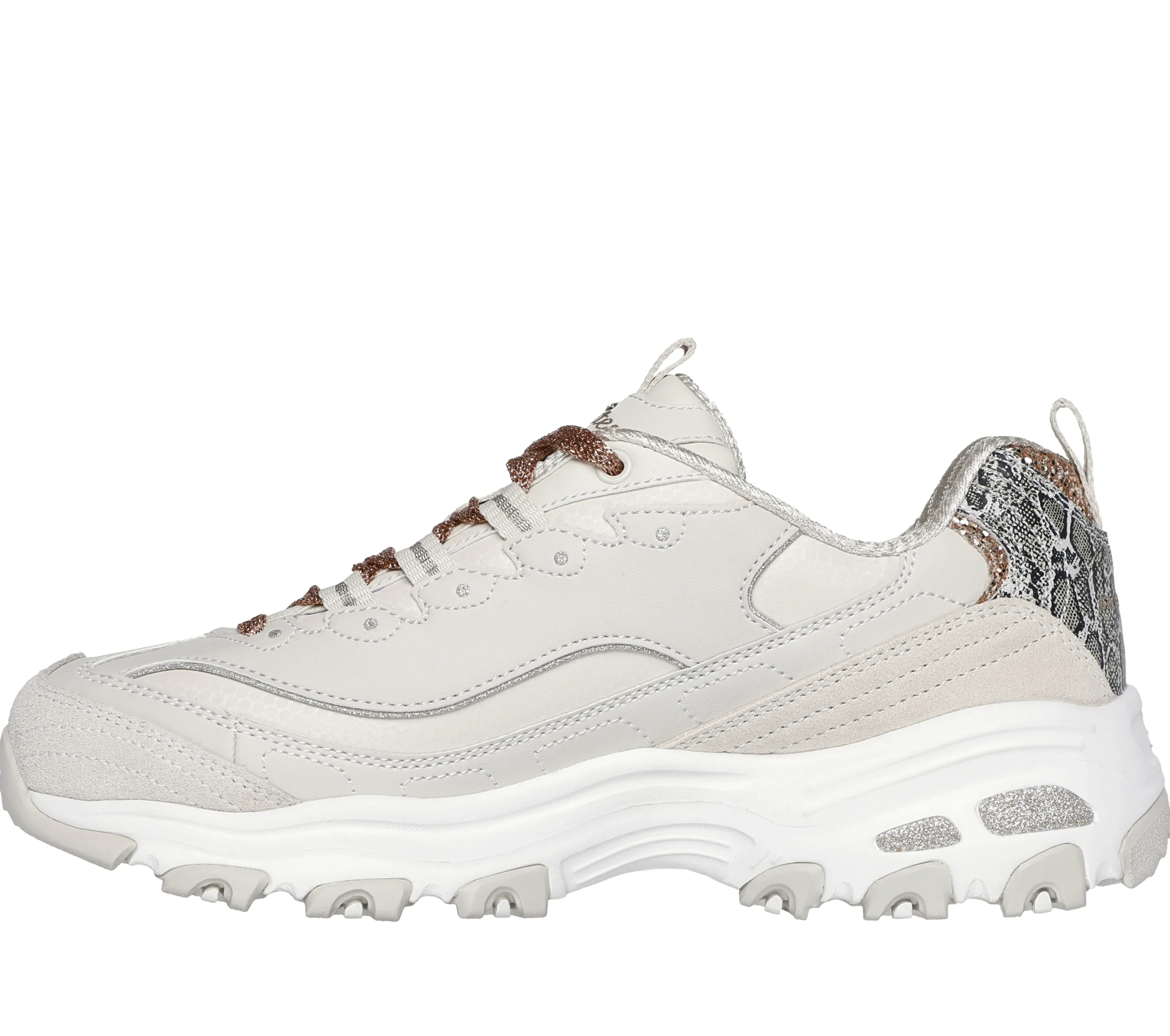 SKECHERS D'Lites - Golden Chic>Mujer Con Cordones|Zapatillas Casual