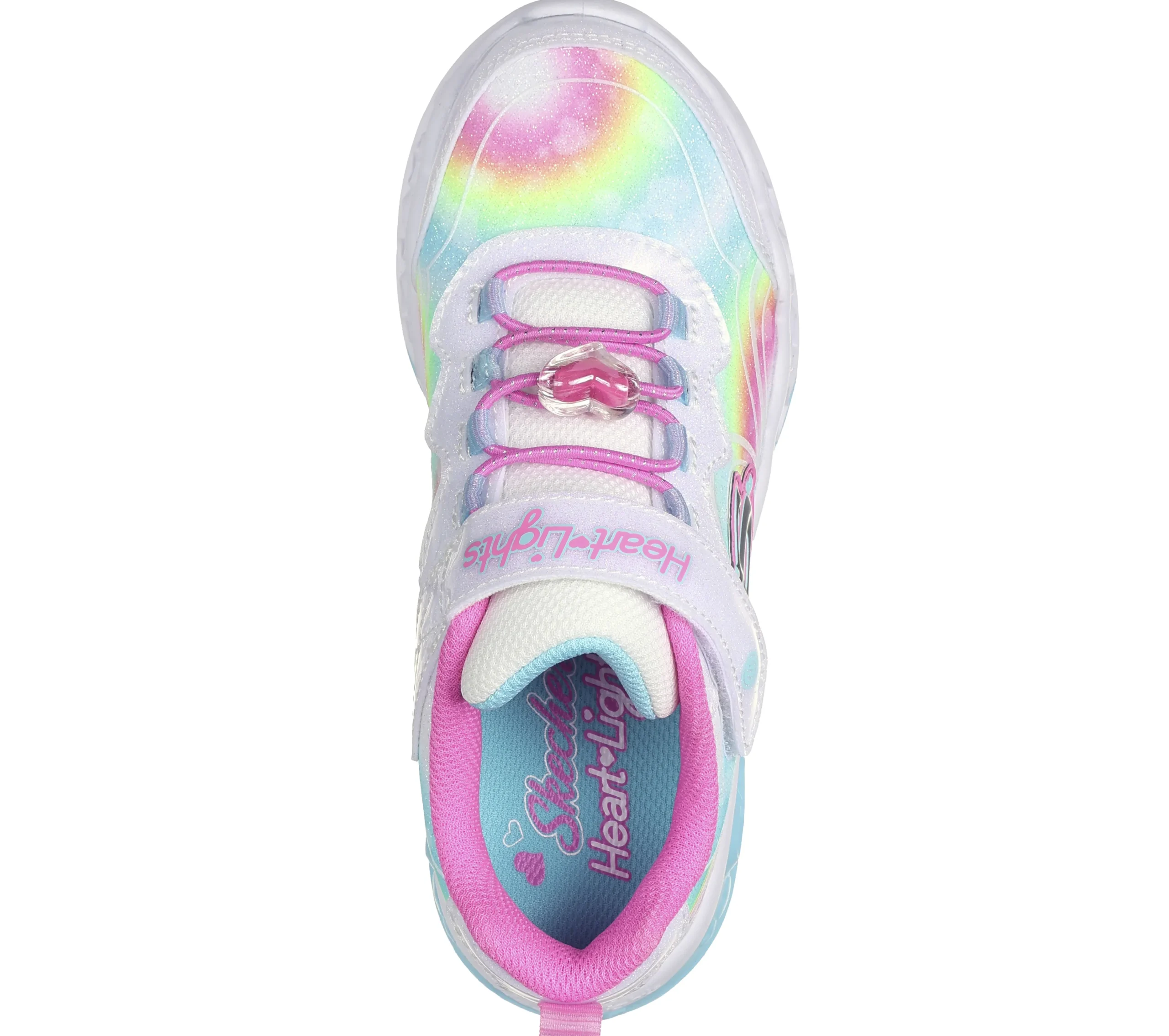 SKECHERS Flutter Heart Lights - Groovy Swirl>Niños Con Luces|Zapatillas