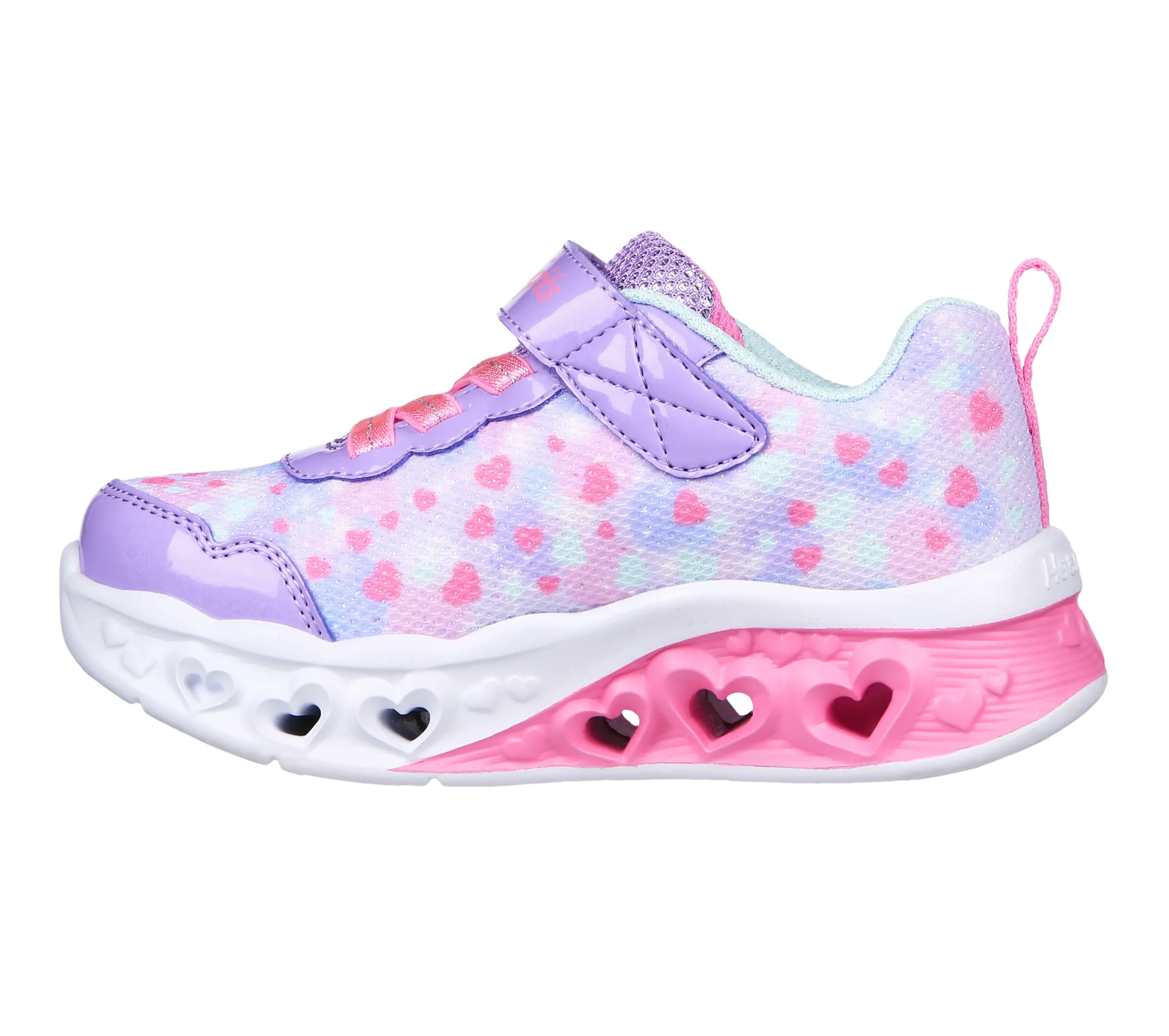 SKECHERS Flutter Heart Lights - Kind Spirit>Niños Sin Cordones|Con Luces