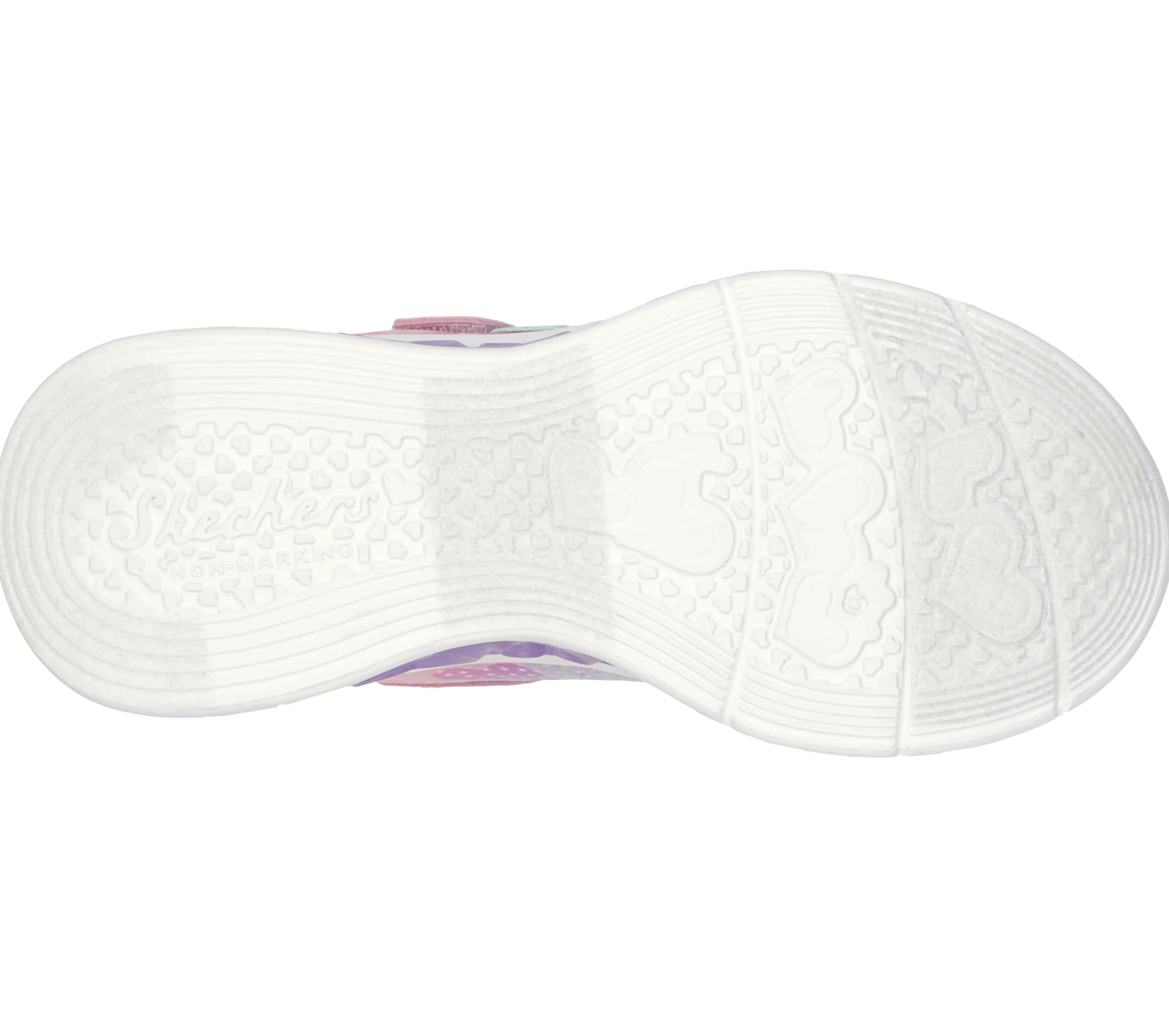 SKECHERS Flutter Heart Lights - Simply Love>Niños Sin Cordones|Con Luces