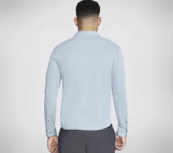 SKECHERS GO DRI Off Duty Button Down Shirt>Hombre Partes De Arriba|Partes De Arriba