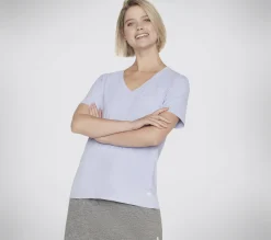 SKECHERS GO DRI SERENE V-Neck Tee><noscript><img width=