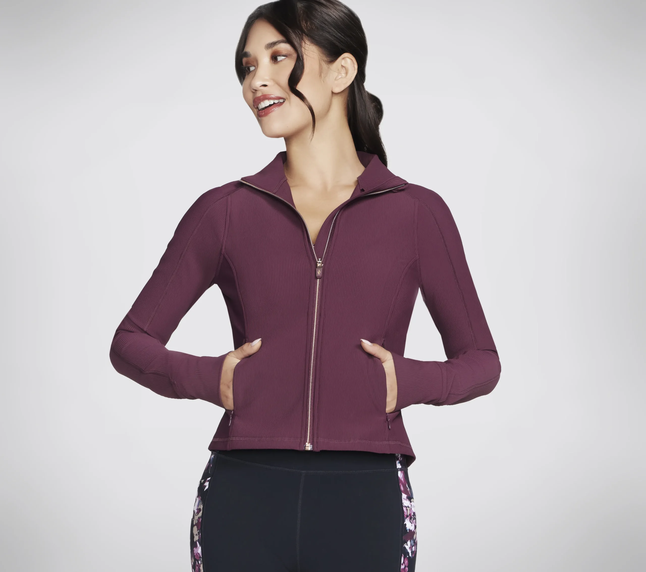 SKECHERS GO FLEX Rib Jacket>Mujer Tops Y Partes De Arriba|Tops Y Partes De Arriba