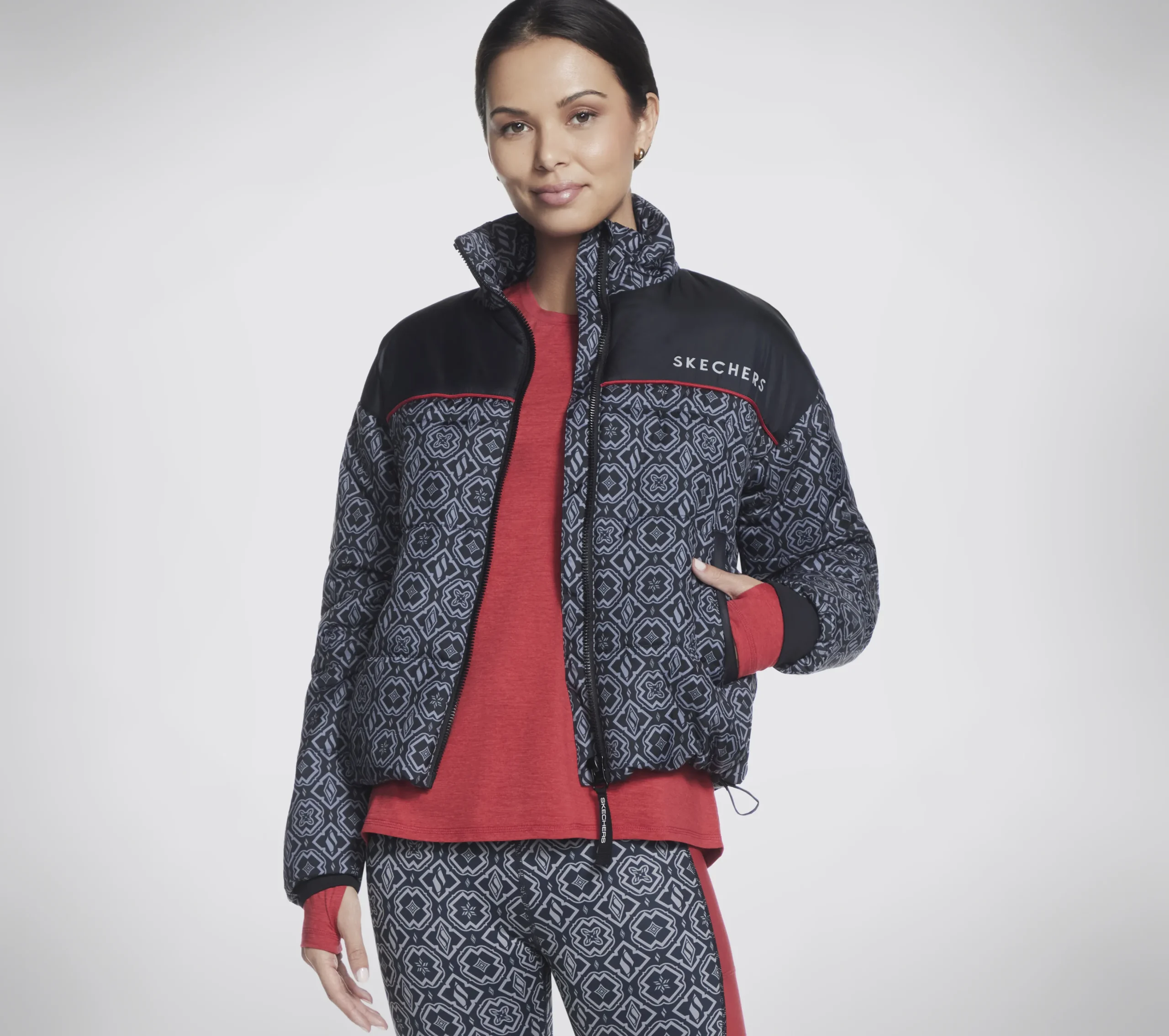SKECHERS GO SHIELD Diamond Legacy Puffer Jacket>Mujer Tops Y Partes De Arriba|Tops Y Partes De Arriba