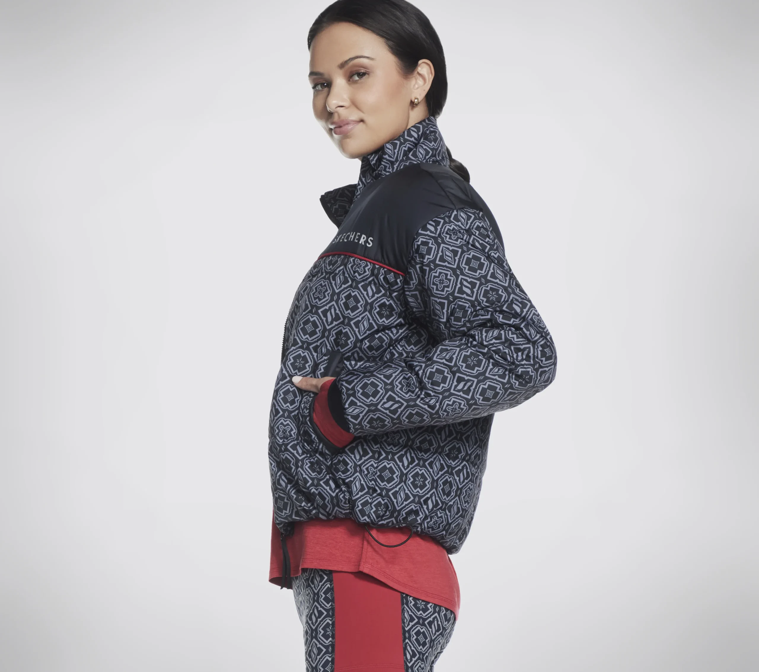SKECHERS GO SHIELD Diamond Legacy Puffer Jacket>Mujer Tops Y Partes De Arriba|Tops Y Partes De Arriba