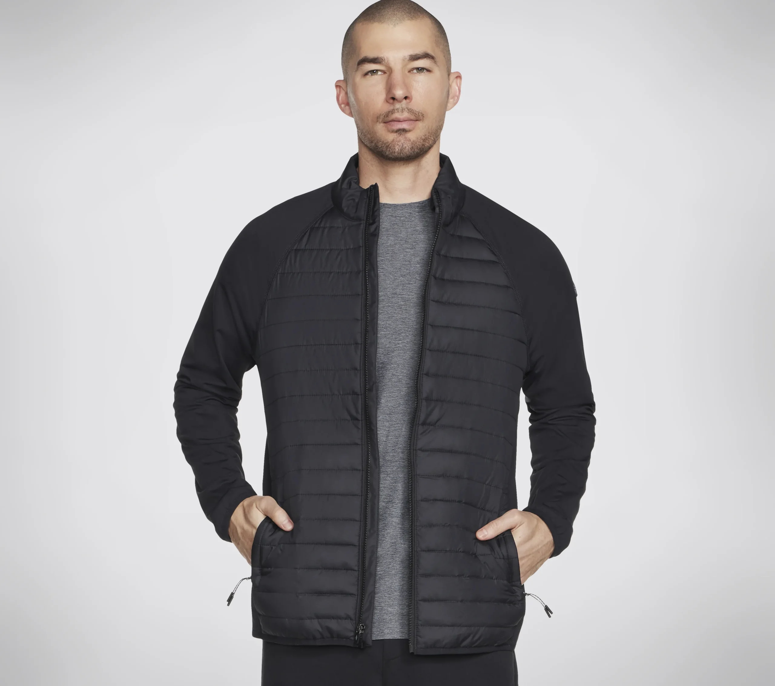 SKECHERS GO SHIELD Hybrid Jacket>Hombre Partes De Arriba|Partes De Arriba