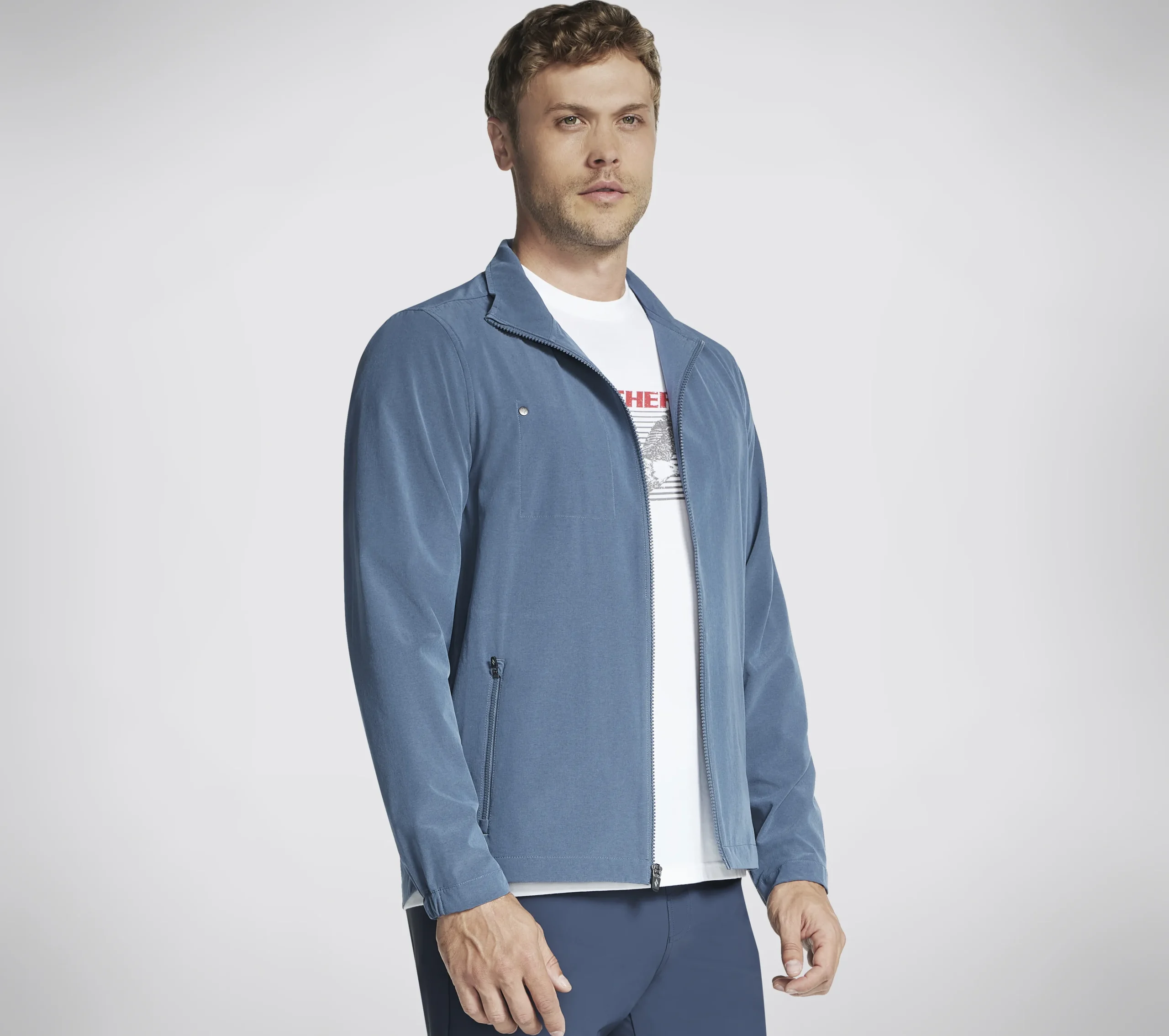 SKECHERS GO WALK Everywhere Full Zip Jacket>Hombre Partes De Arriba|Partes De Arriba
