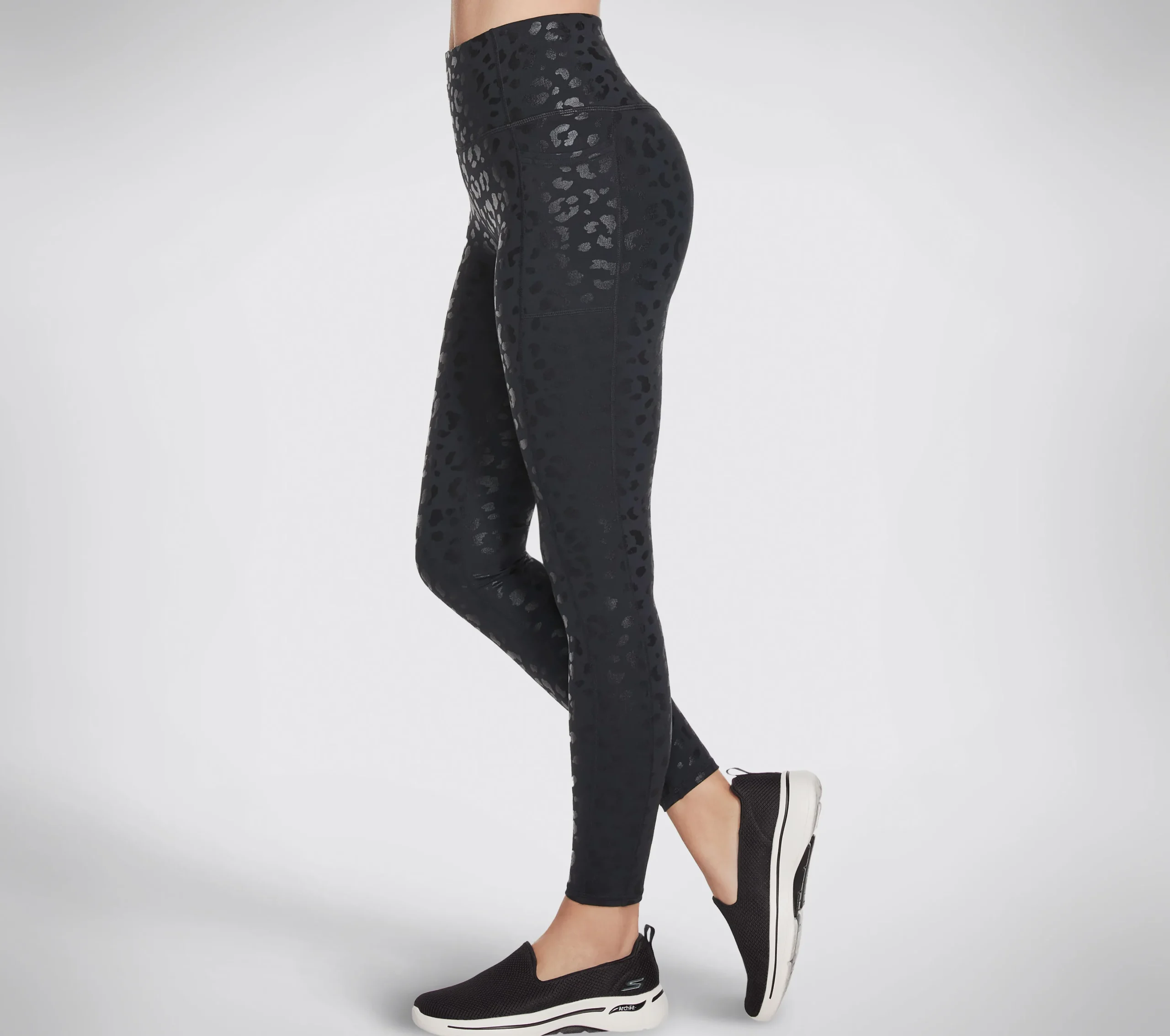 SKECHERS GO WALK Shadow Leopard HW Legging>Mujer Partes De Abajo|Partes De Abajo