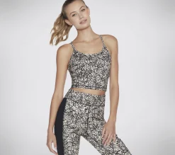 SKECHERS GOSTRETCH Mini Cheetah Racerback Longline Bra>Mujer Tops Y Partes De Arriba|Tops Y Partes De Arriba