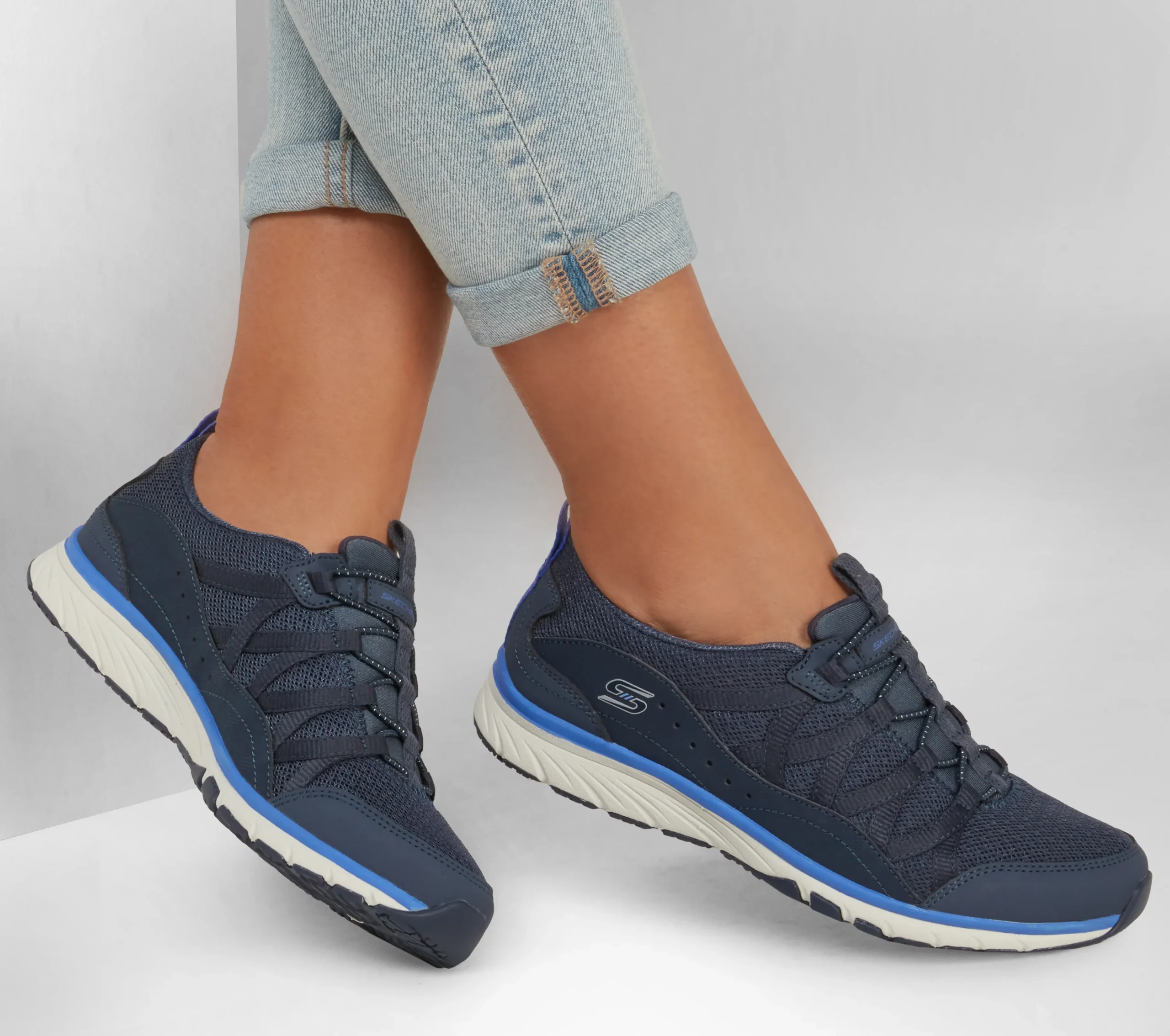 SKECHERS Gratis Sport - Live Golden>Mujer Sin Cordones|Zapatillas Casual
