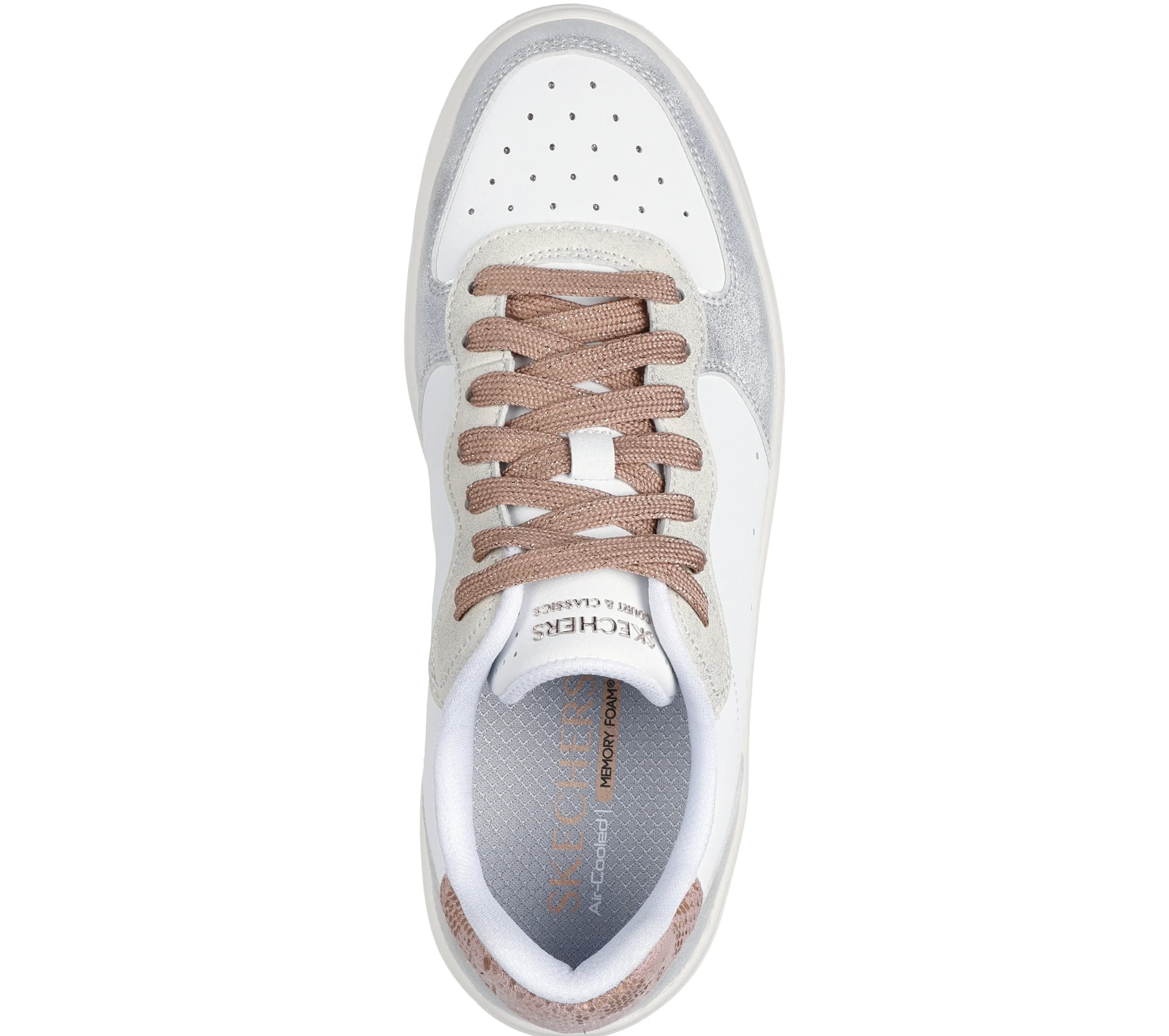 SKECHERS Hiland - Soft Metals>Mujer Con Cordones|Zapatillas Casual