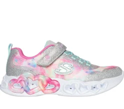 SKECHERS Infinite Heart Lights - Color Lovin>Niños Con Luces|Zapatillas