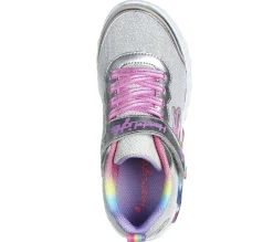 SKECHERS Infinite Heart Lights - Love Prism>Niños Sin Cordones|Con Luces