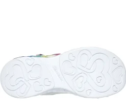 SKECHERS Infinite Heart Lights - Love Prism>Niños Sin Cordones|Con Luces