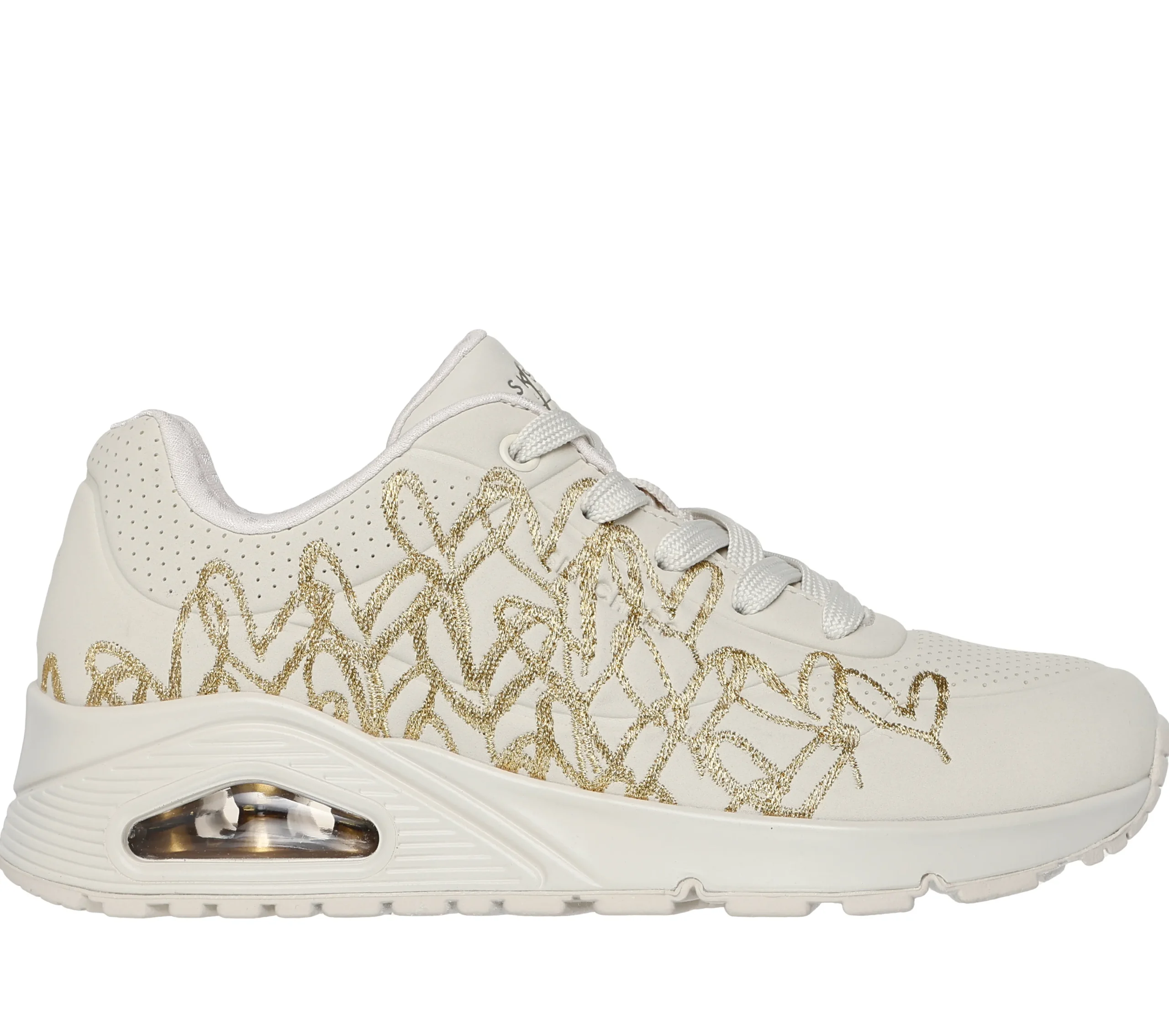 SKECHERS JGoldcrown: Uno - Golden Heart>Mujer Con Cordones|Zapatillas Casual