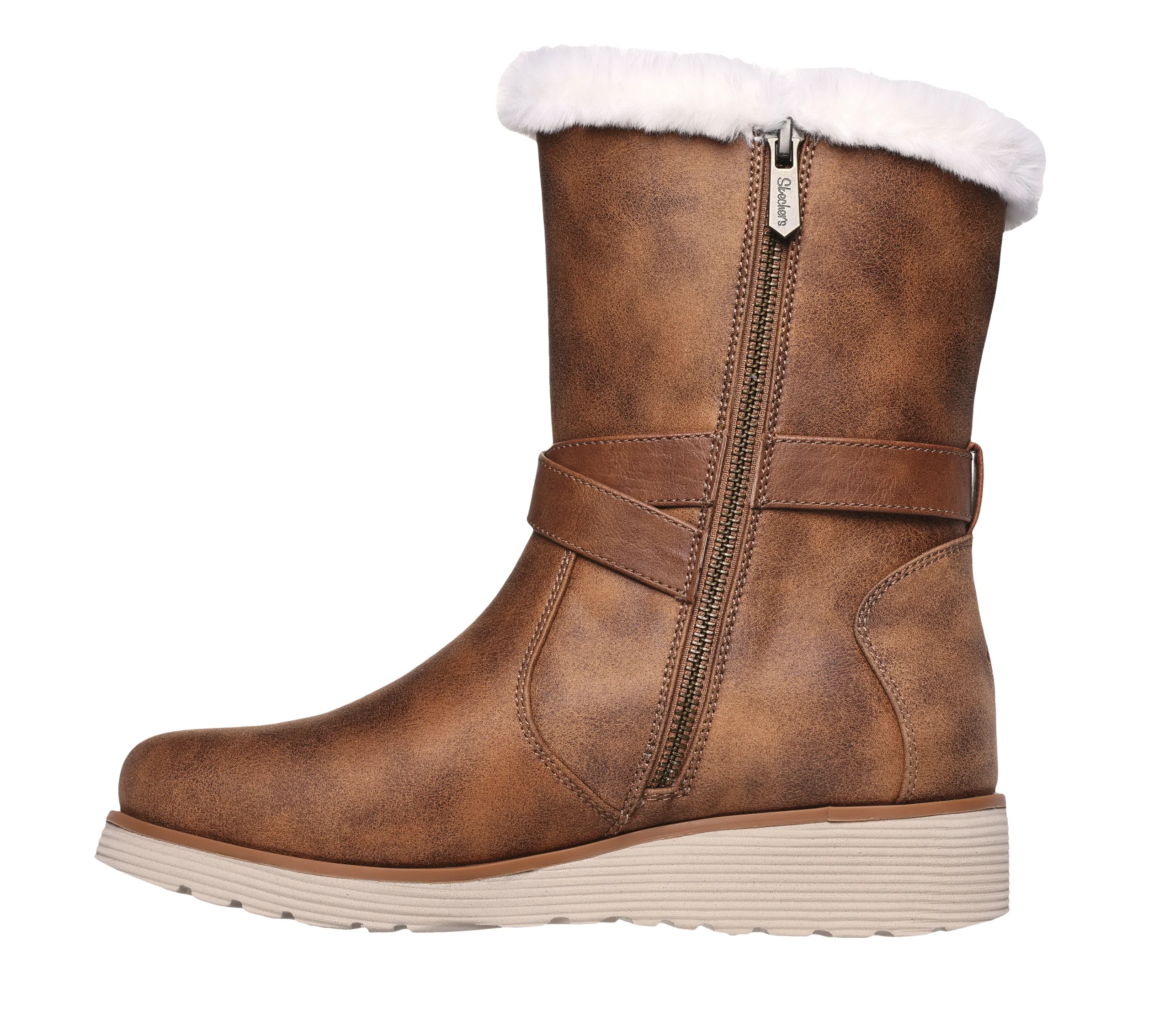 SKECHERS Keepsakes Wedge - Snow Kiss>Mujer Sin Cordones|Botas
