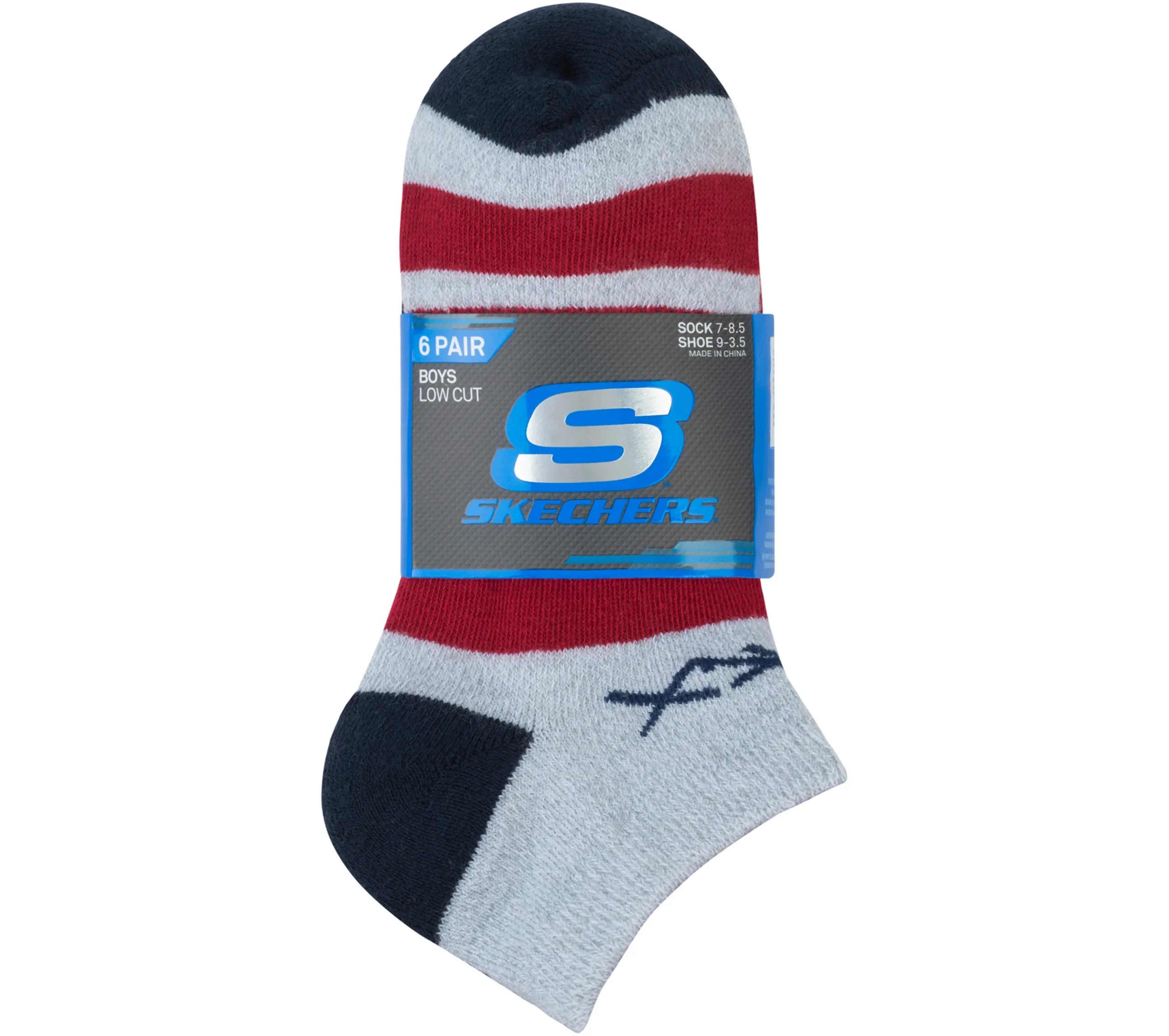 SKECHERS Low Cut Super Soft Socks - 6 Pack>Niños Calcetines|Calcetines
