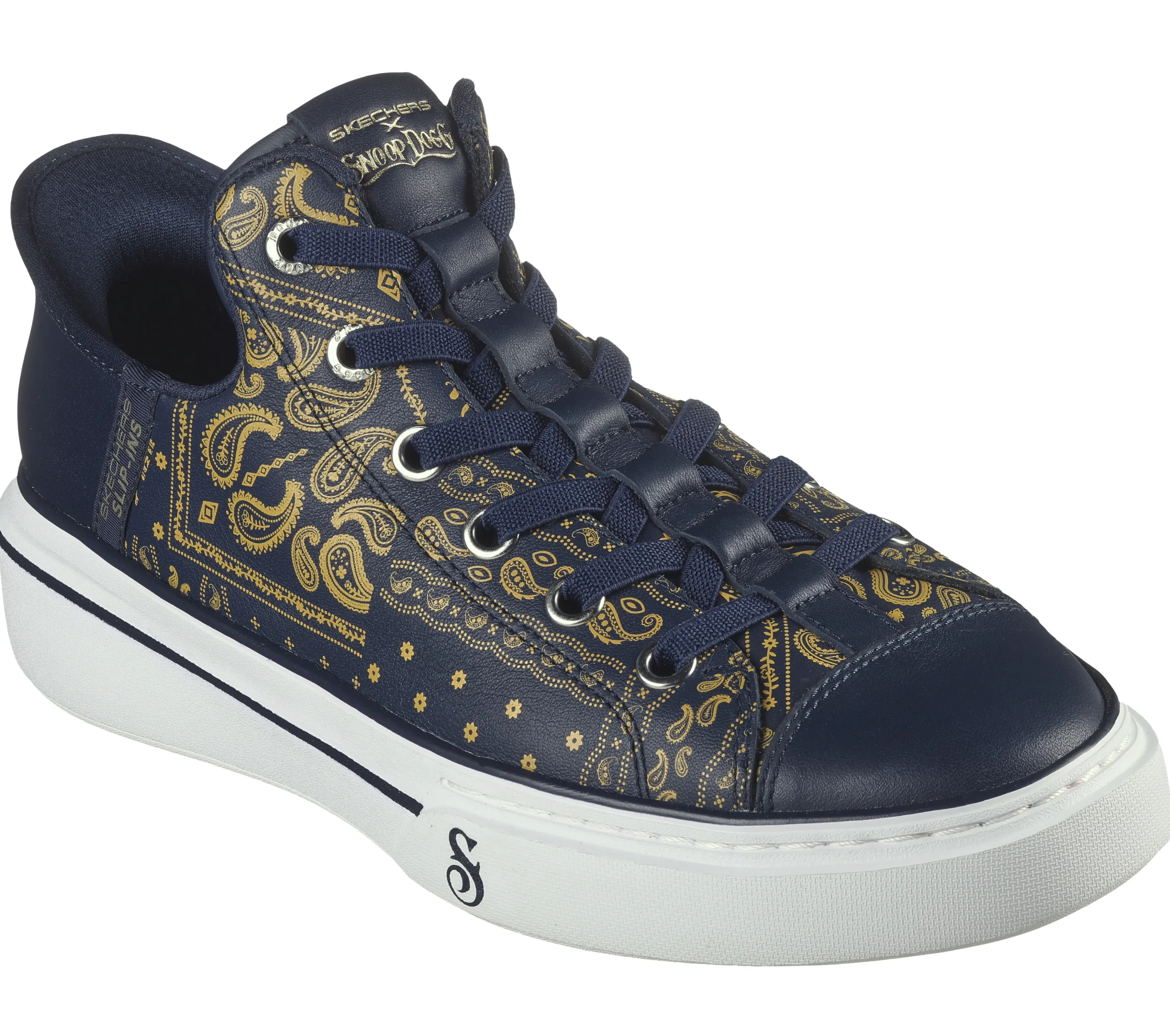 SKECHERS Premium Leather Slip-ins Snoop One - Double G>Hombre Sin Cordones|Zapatillas Casual