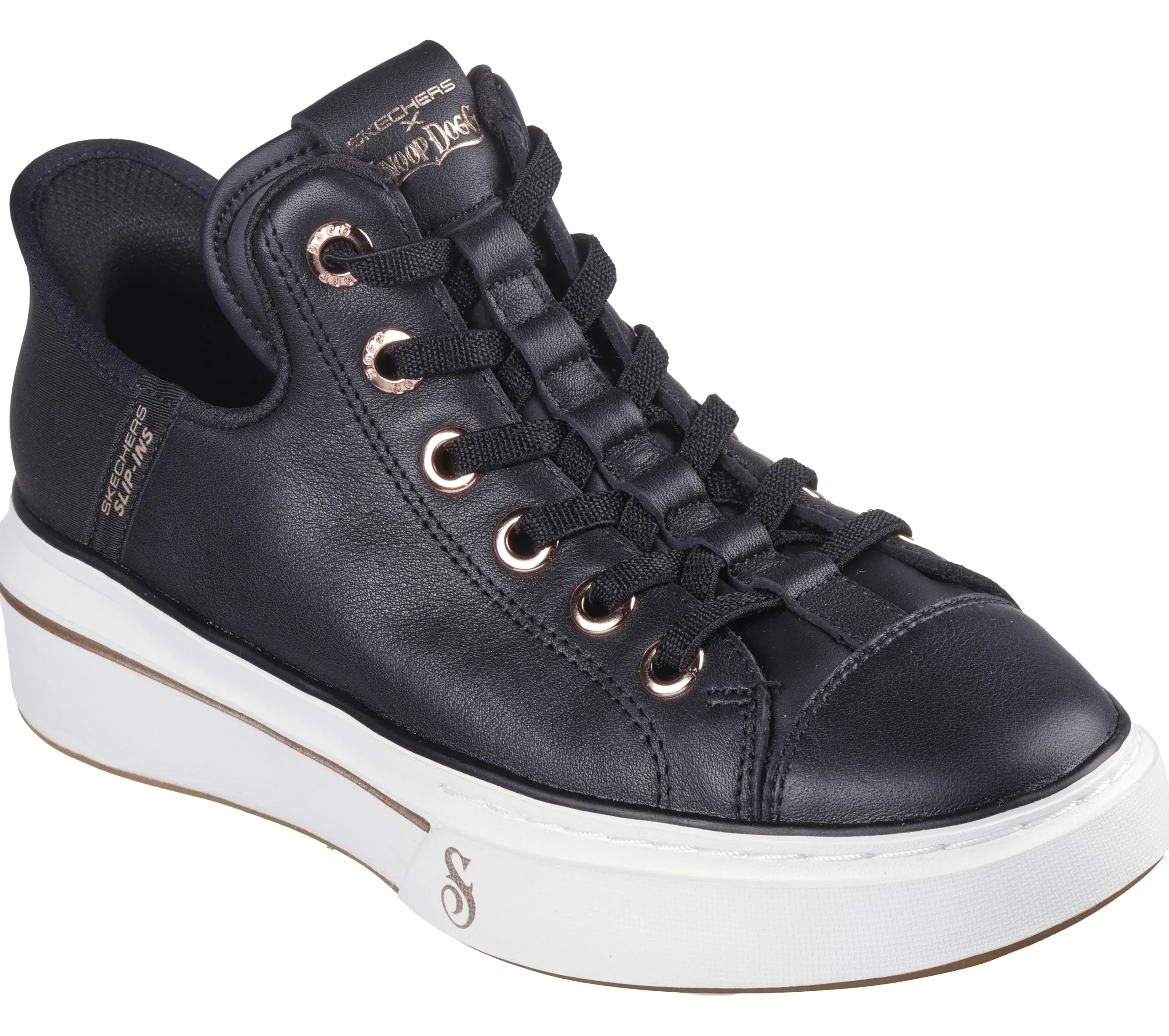 SKECHERS Premium Leather Slip-ins Snoop One - OG>Mujer Hands Free Slip-Ins|Zapatillas Casual