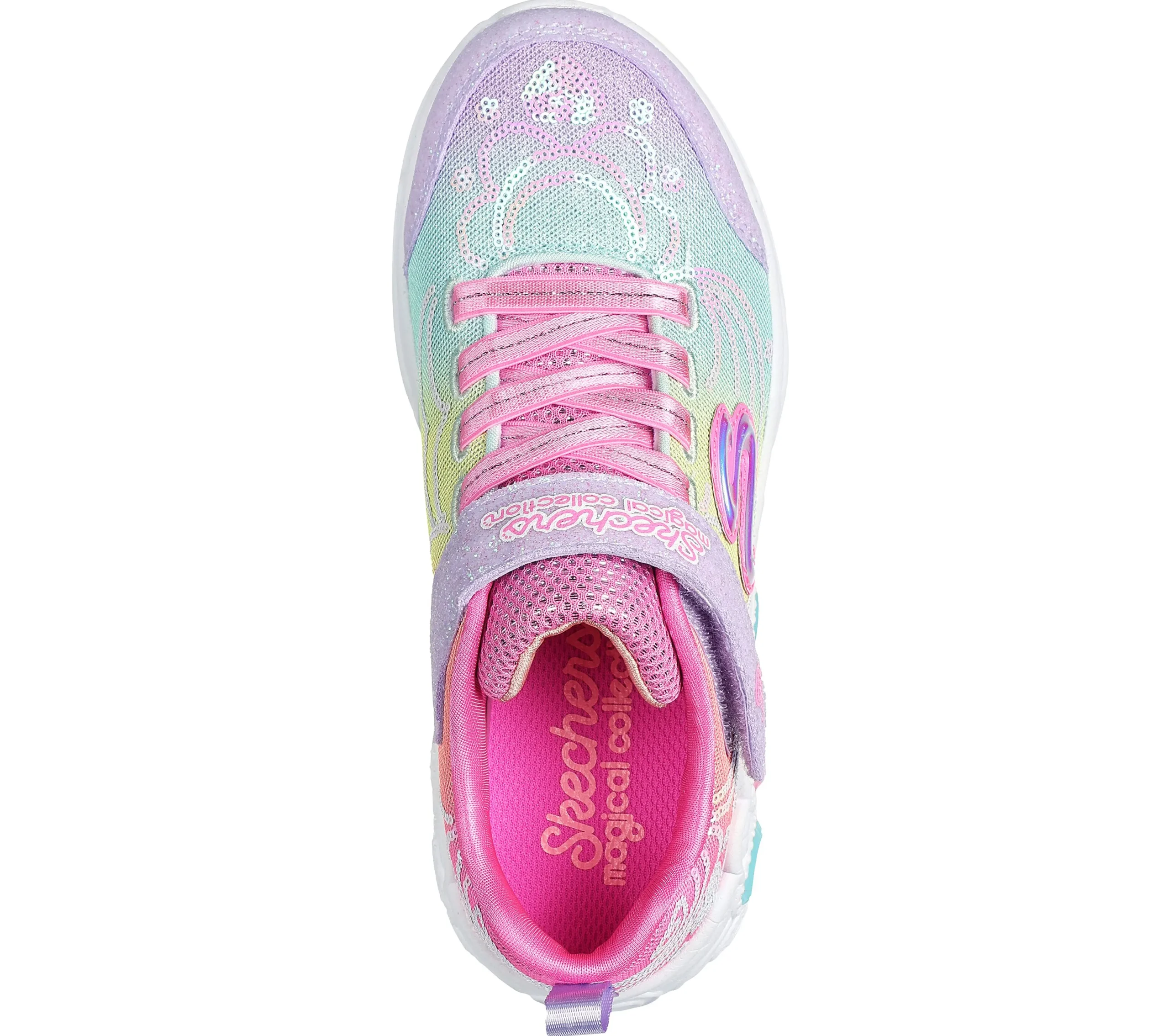 SKECHERS Princess Wishes>Niños Sin Cordones|Con Luces