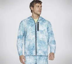 SKECHERS Razor Printed Full Zip Jacket>Hombre Partes De Arriba|Partes De Arriba