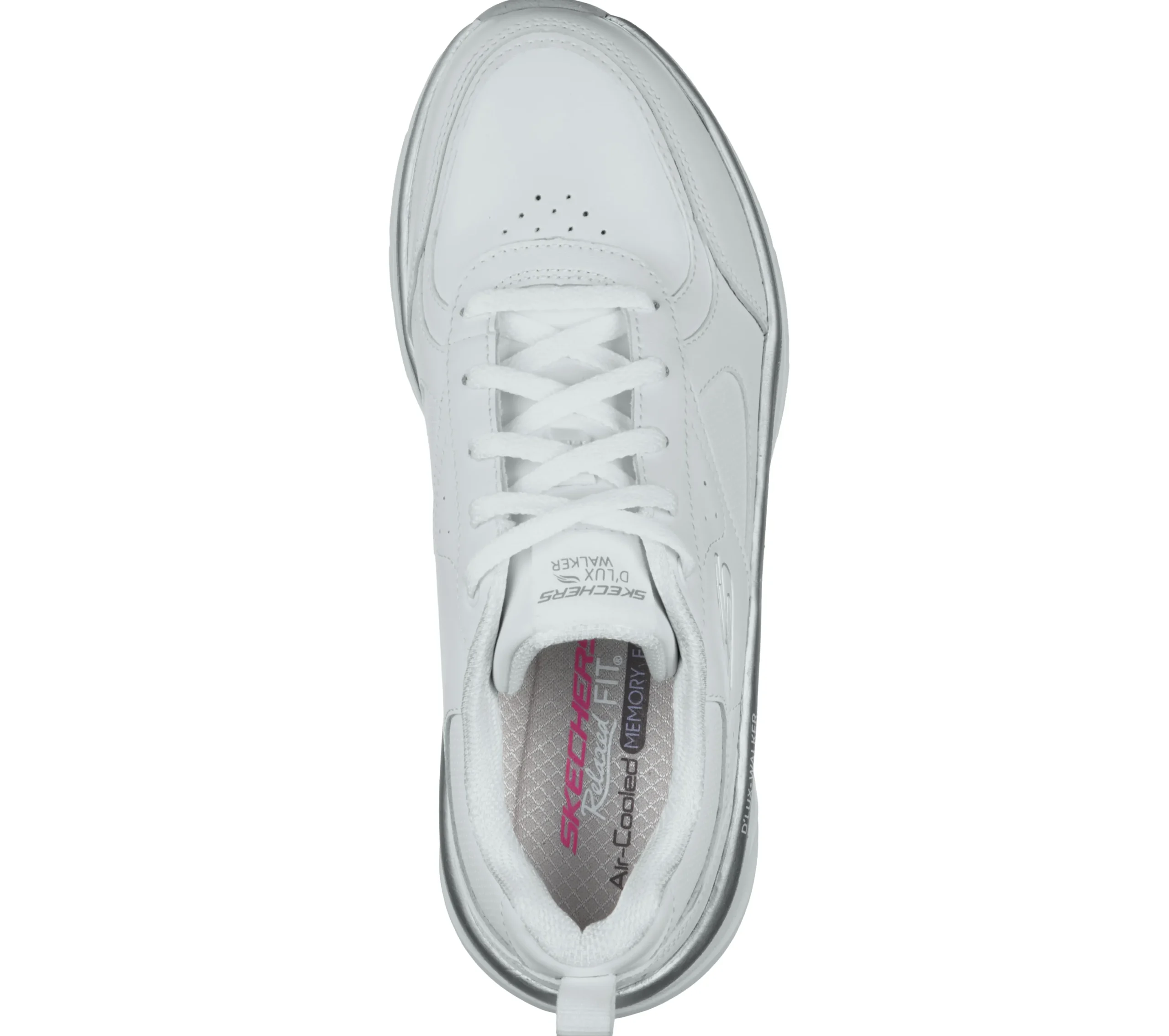 SKECHERS Relaxed Fit: D'Lux Walker - Timeless Path>Mujer Con Cordones|Zapatillas De Deporte