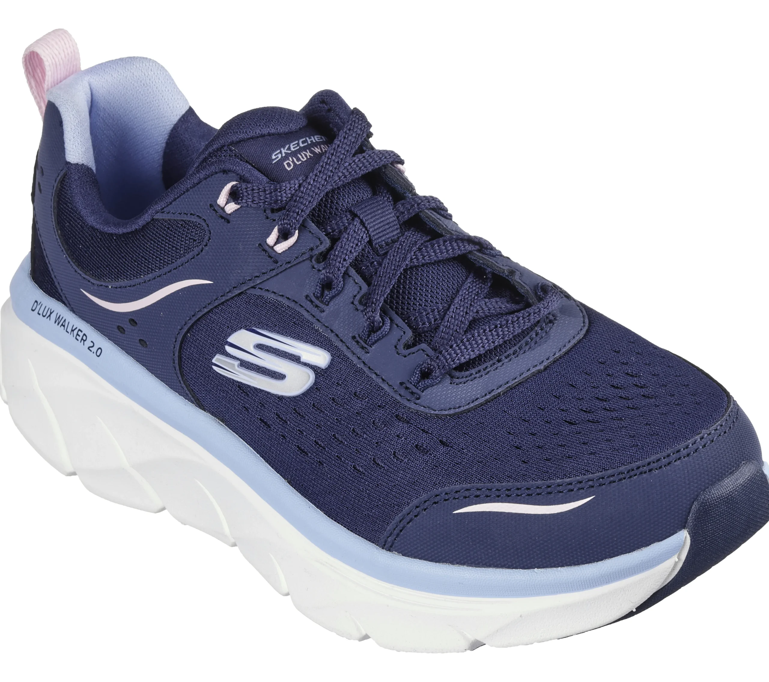 SKECHERS Relaxed Fit: D'Lux Walker 2.0 - Daisy Doll>Mujer Con Cordones|Zapatillas De Deporte