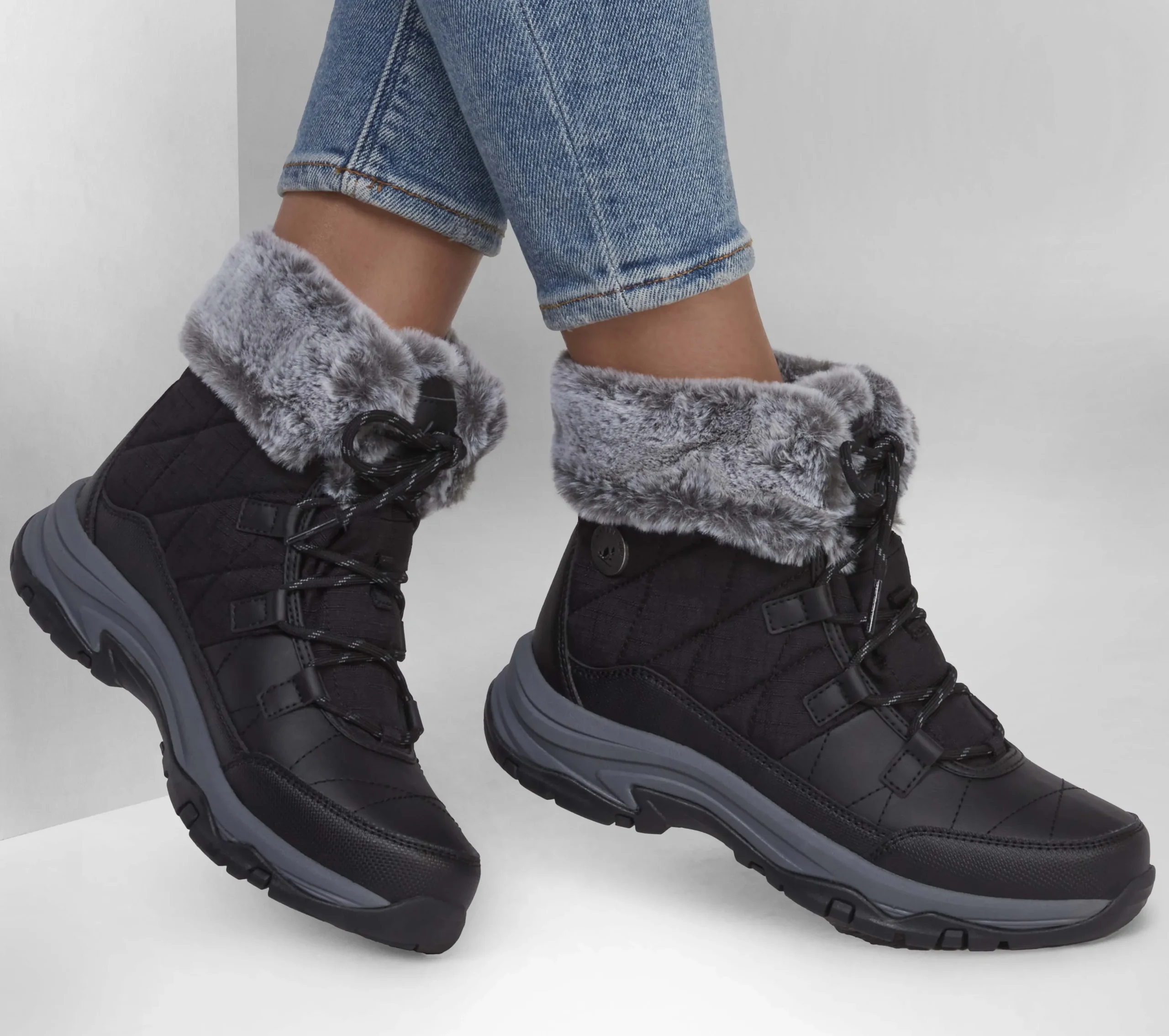 SKECHERS Relaxed Fit: Trego - Winter Feelings>Mujer Con Cordones|Botas