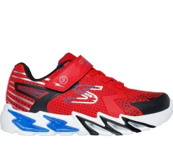 SKECHERS S Lights: Flex-Glow Bolt>Niños Sin Cordones|Con Luces