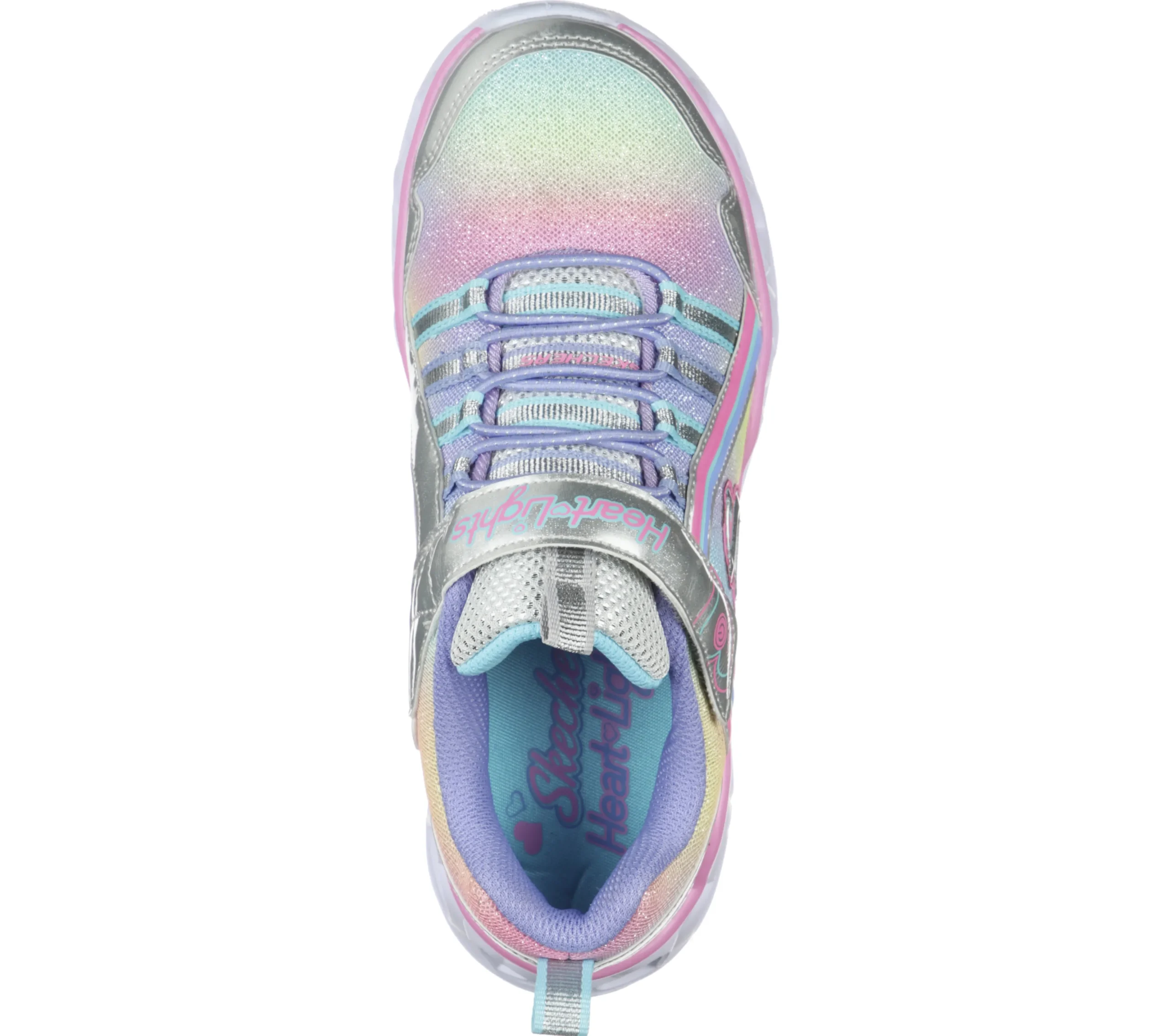 SKECHERS S Lights: Heart Lights - Rainbow Lux>Niños Con Luces|Zapatillas
