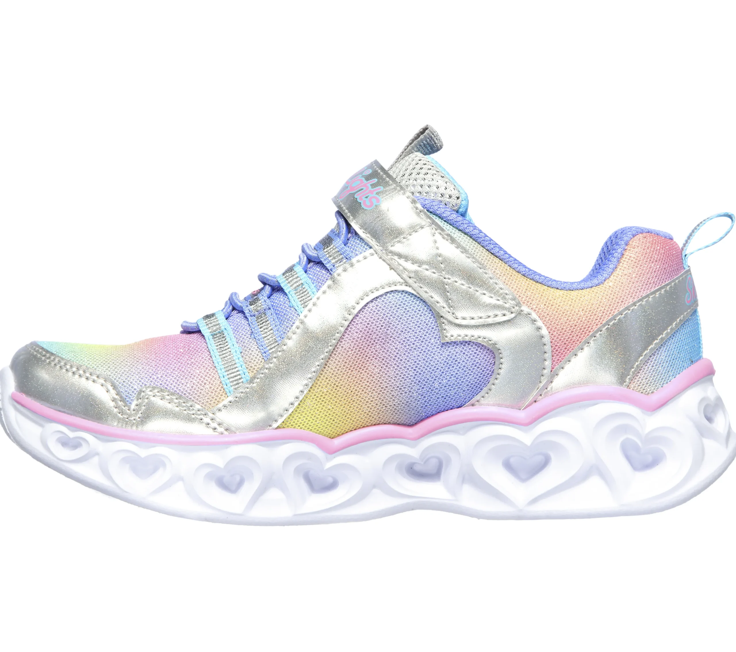 SKECHERS S Lights: Heart Lights - Rainbow Lux>Niños Con Luces|Zapatillas