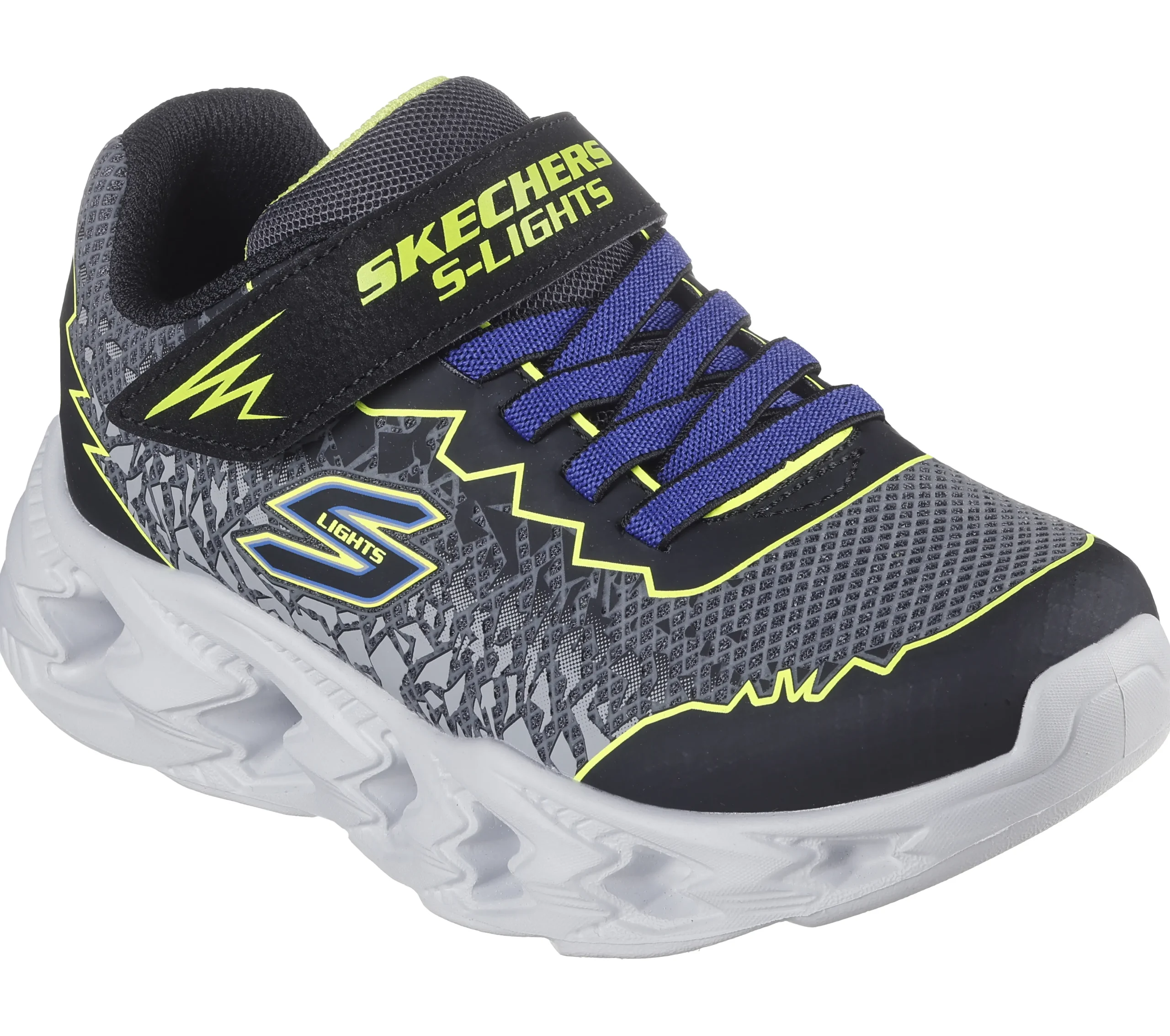 SKECHERS S Lights: Vortex 2.0 - Zorento>Niños Sin Cordones|Con Luces
