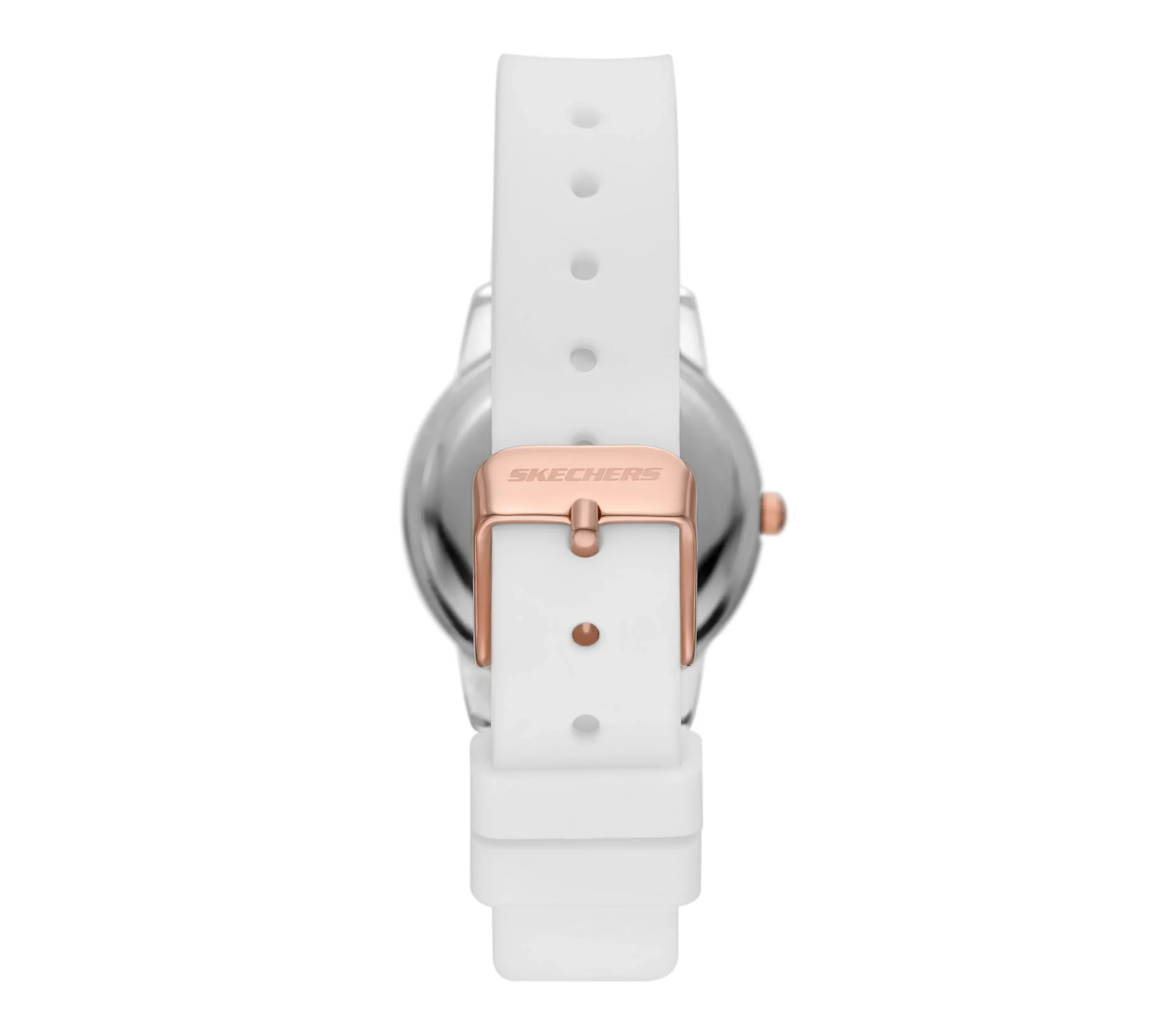 SKECHERS Scalloped Bezel White Watch>Mujer Relojes|Accesorios