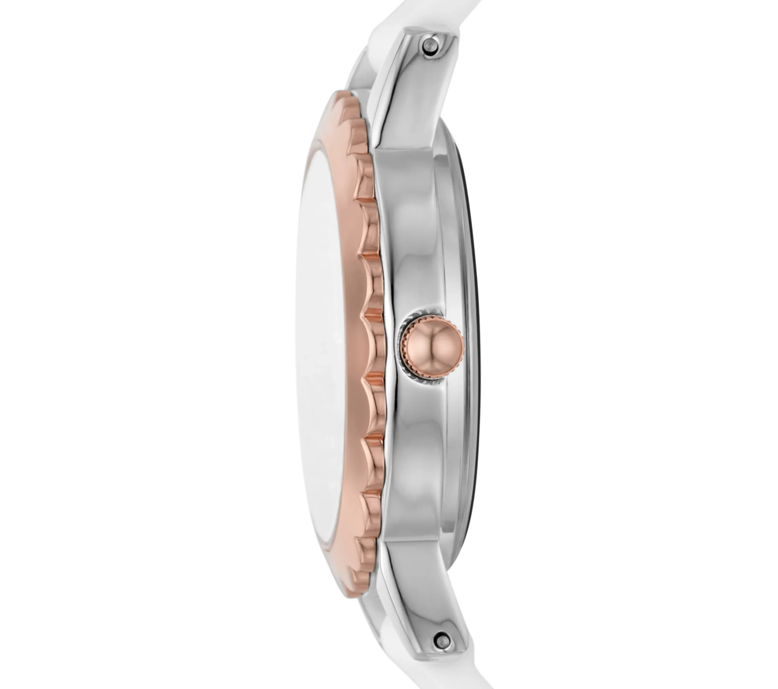 SKECHERS Scalloped Bezel White Watch>Mujer Relojes|Accesorios
