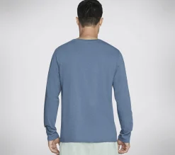 SKECHERS SKECH-BREEZE Slub L/S Henley>Hombre Partes De Arriba|Partes De Arriba