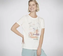 SKECHERS Airbrush Tee>Mujer Tops Y Partes De Arriba|Tops Y Partes De Arriba