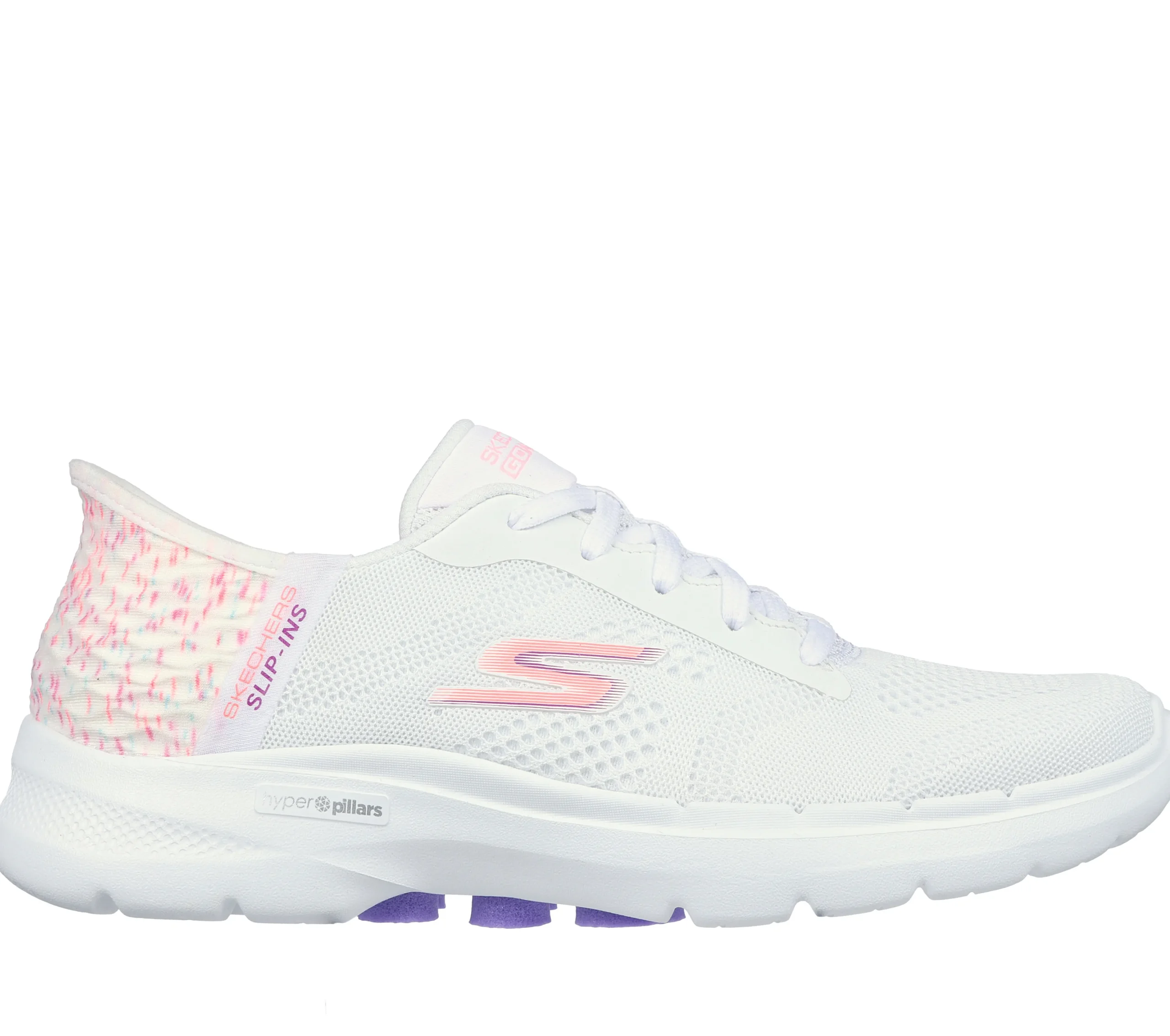 SKECHERS Slip-Ins: GO WALK 6 - Vivid Idea>Mujer Sin Cordones|Hands Free Slip-Ins