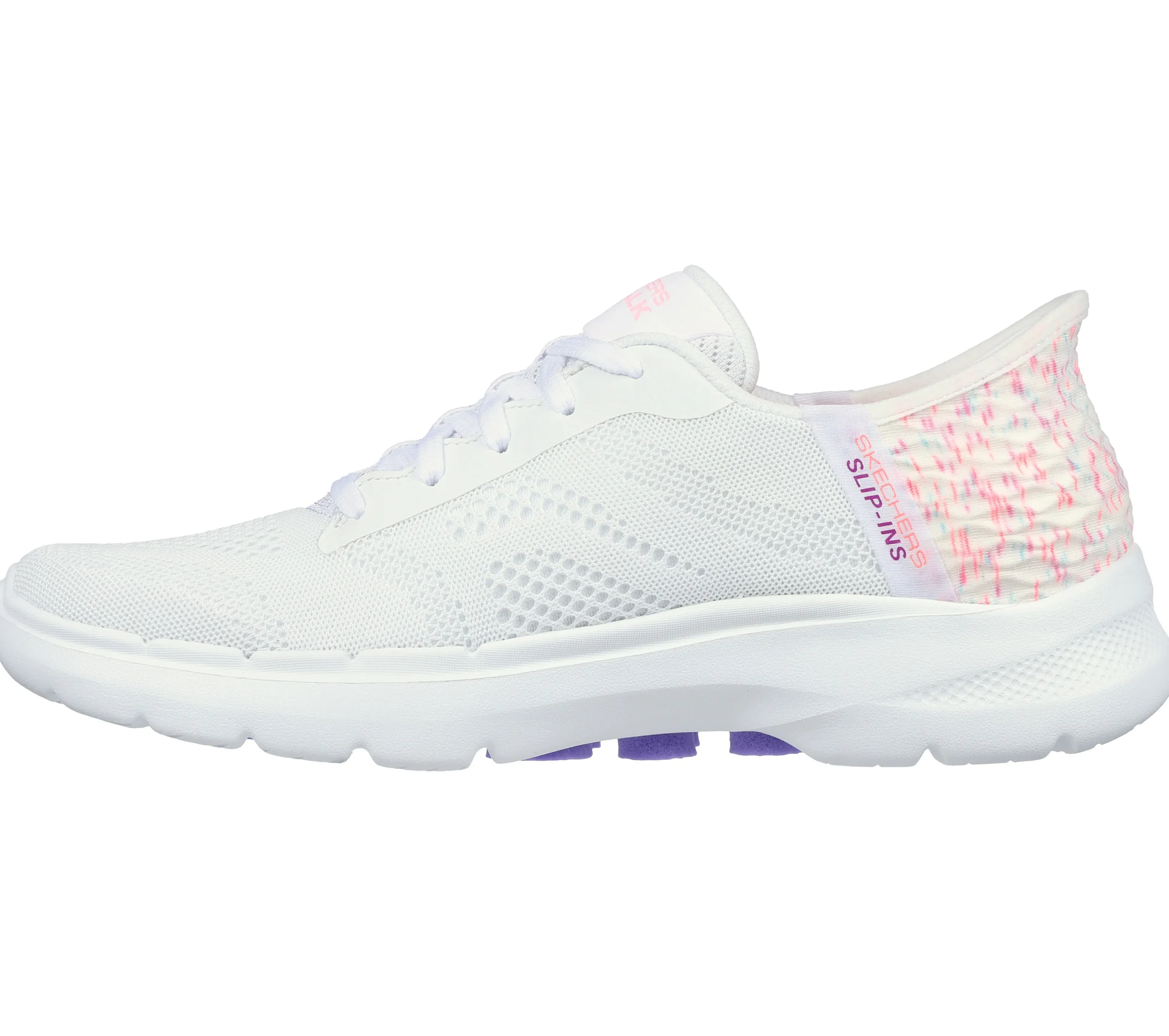 SKECHERS Slip-Ins: GO WALK 6 - Vivid Idea>Mujer Sin Cordones|Hands Free Slip-Ins