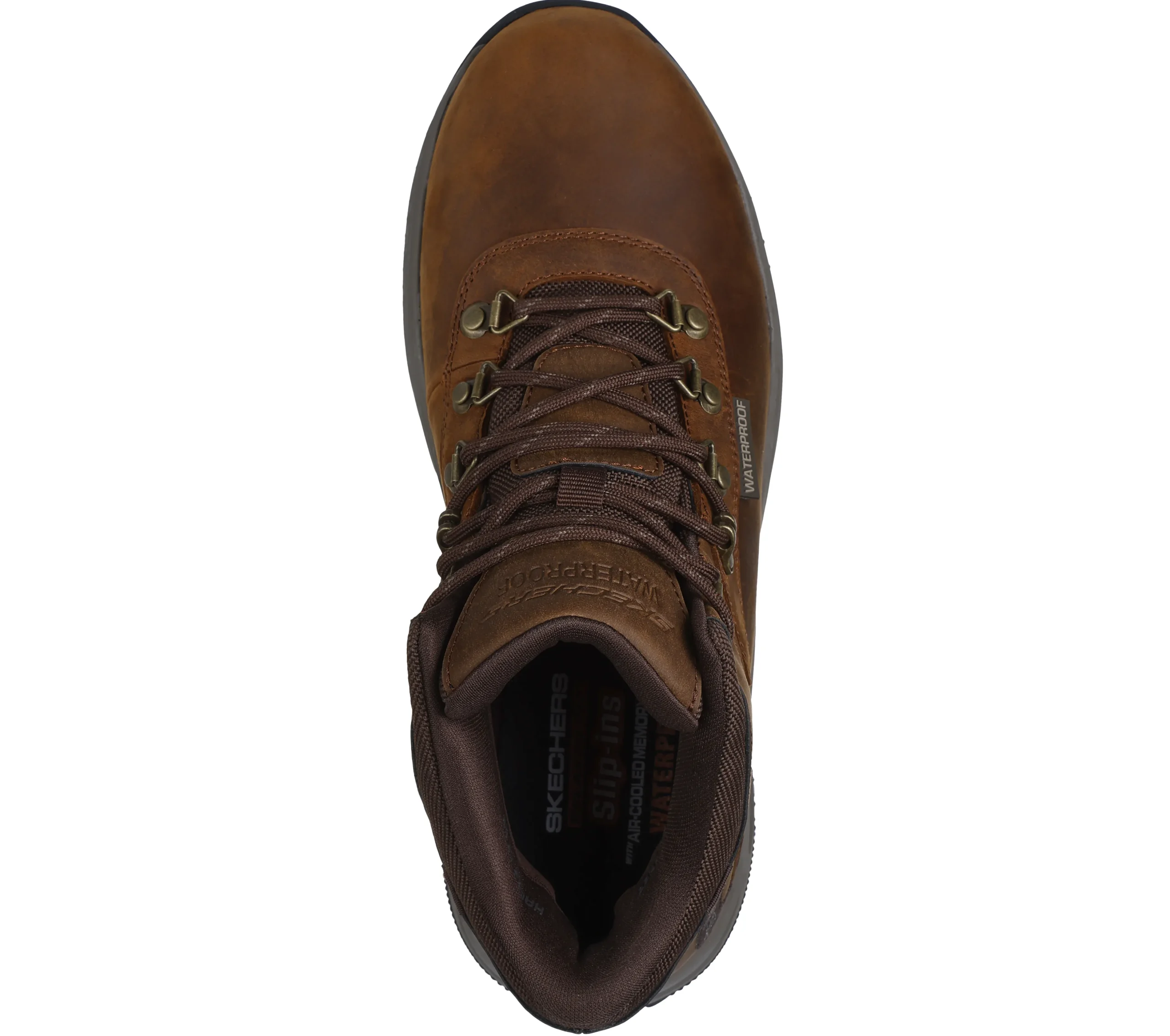 SKECHERS Slip-ins Relaxed Fit: Meroe - Pikeman>Hombre Botas|Hands Free Slip-Ins
